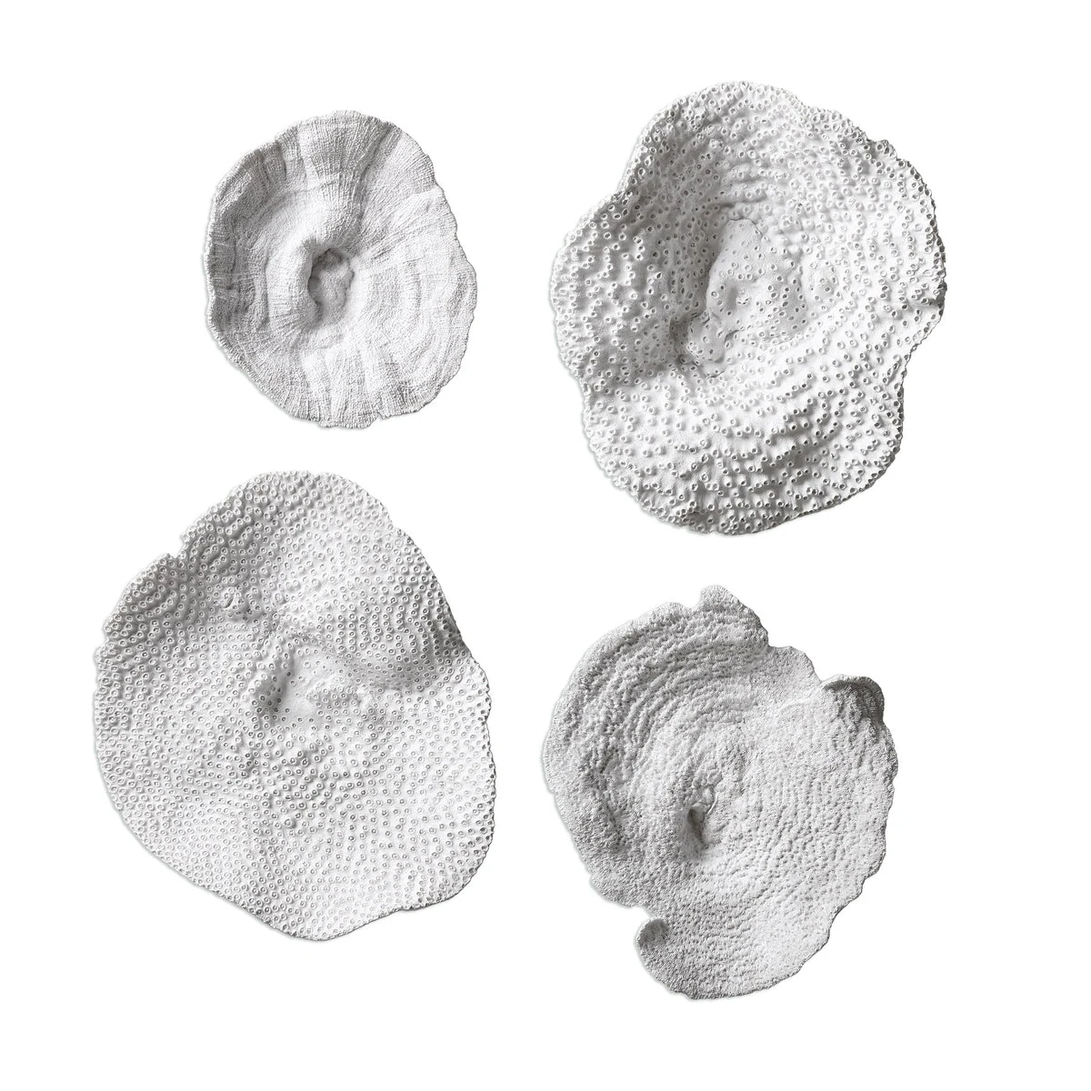 Uttermost White Polyresin Coral Wall Art – Elegant Ocean Motif for Living Room or Bathroom