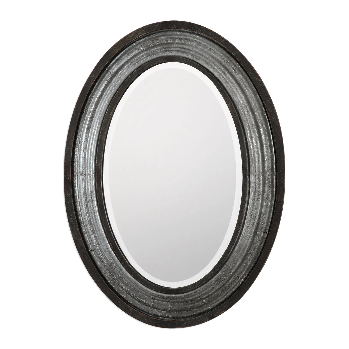 Uttermost 09226 Galina Iron Oval Mirror