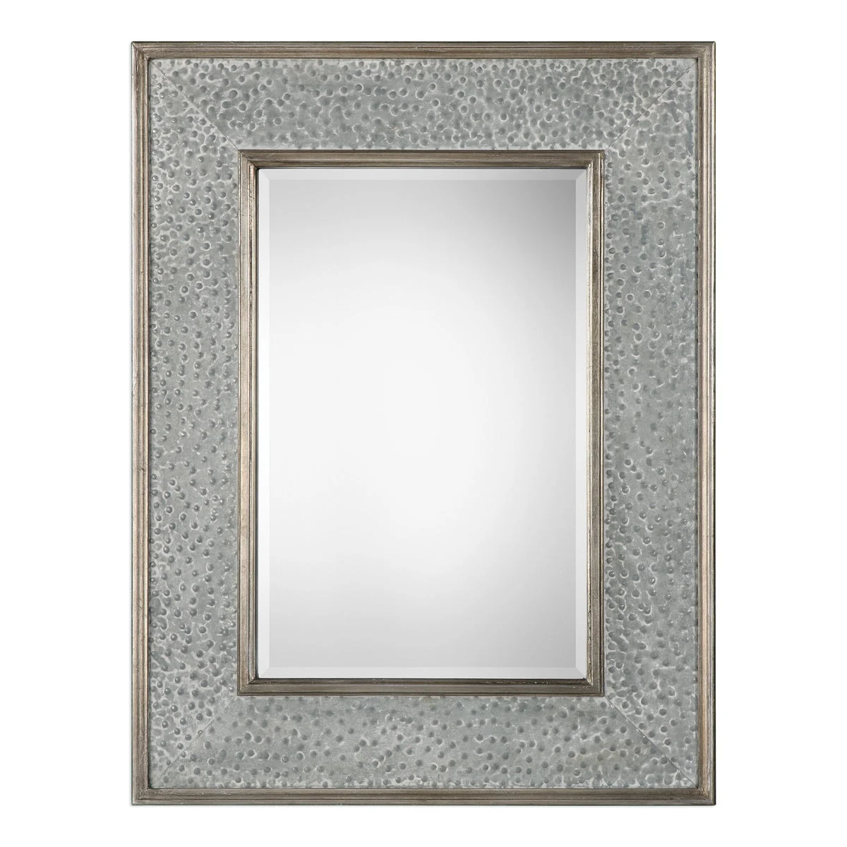 Uttermost 09286 Draven Textured Silver Mirror