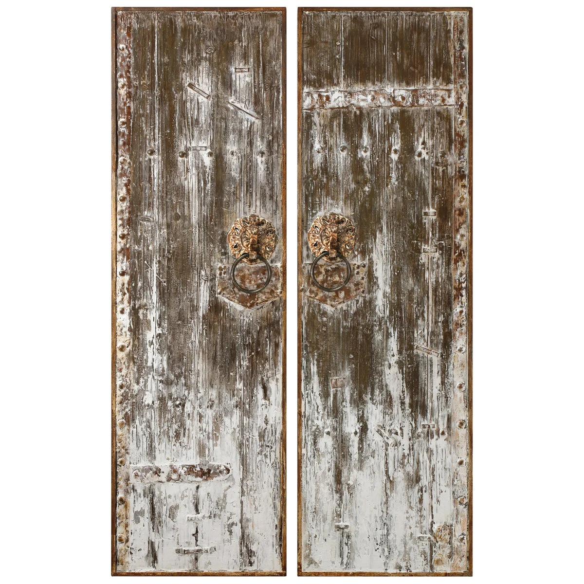 Uttermost 04143 Giles Aged Wood Wall Art, S/2