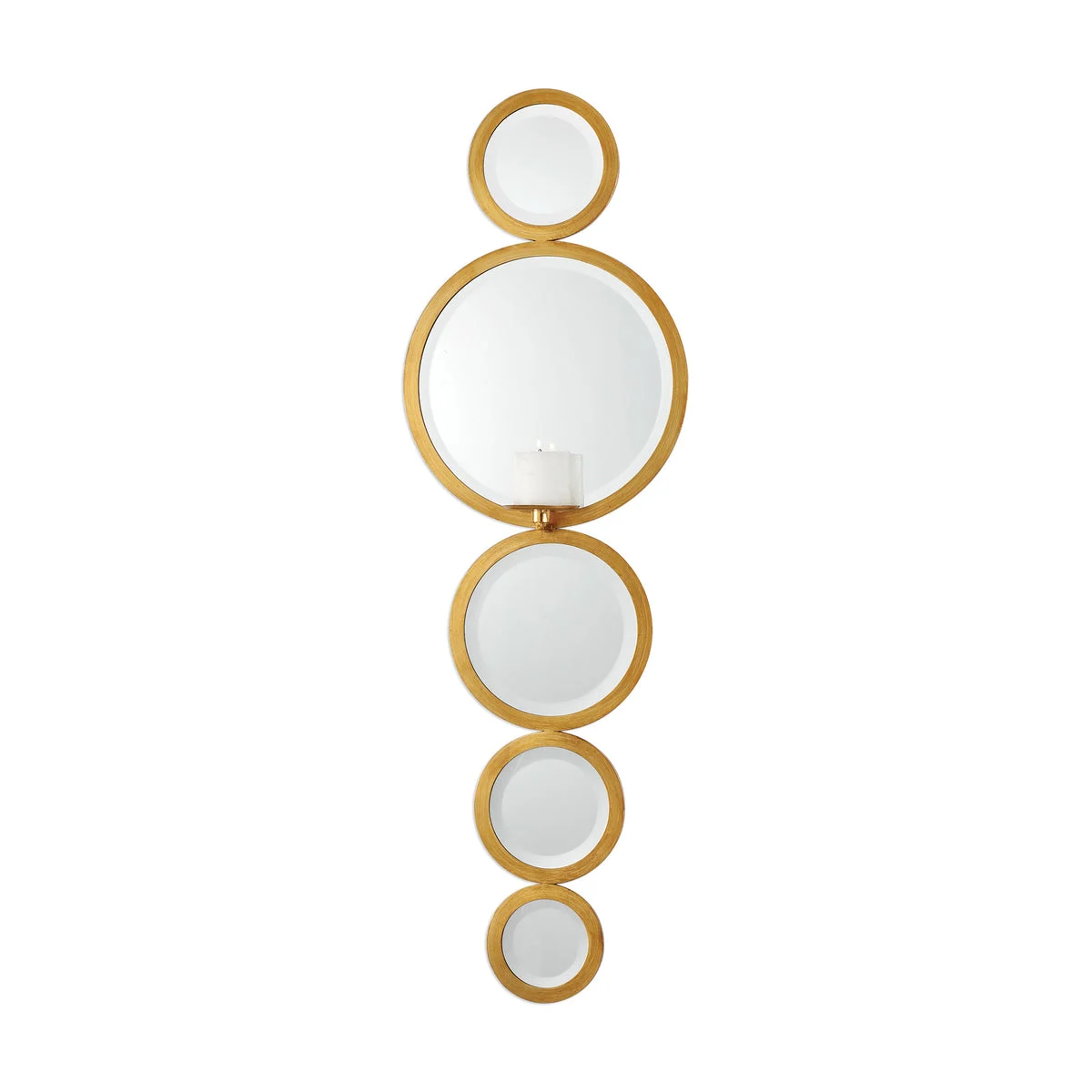 Uttermost 18935 Hailey Mirrored Candle Wall Sconce