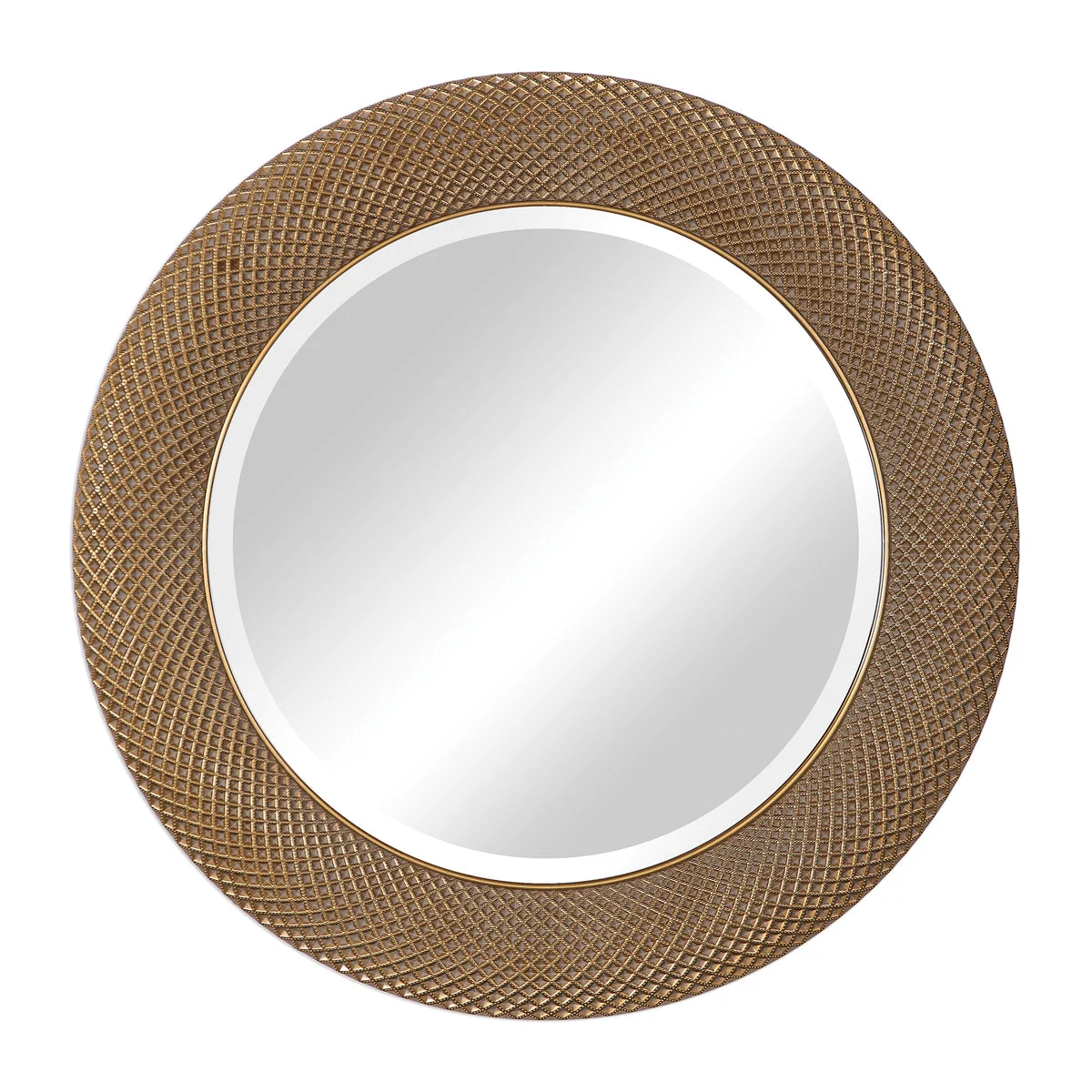 Uttermost 09387 Aziza Gold Round Mirror