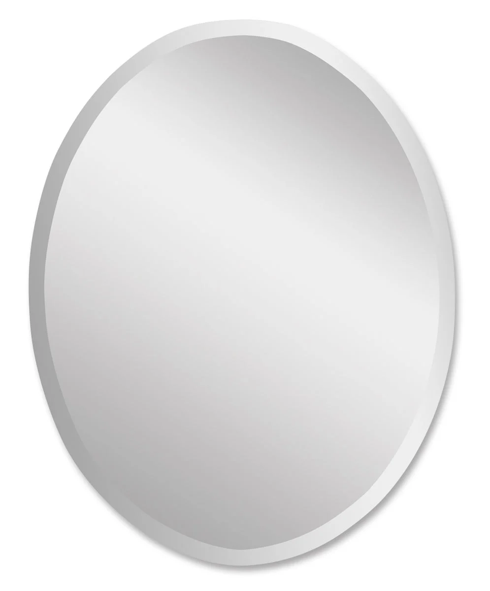 Uttermost Modern Oval Vanity Mirror – Frameless Beveled Edge Wall Mirror