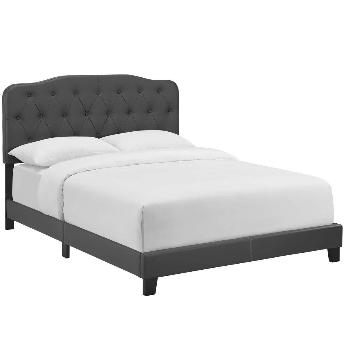 Modway Amelia Twin Faux Leather Bed
