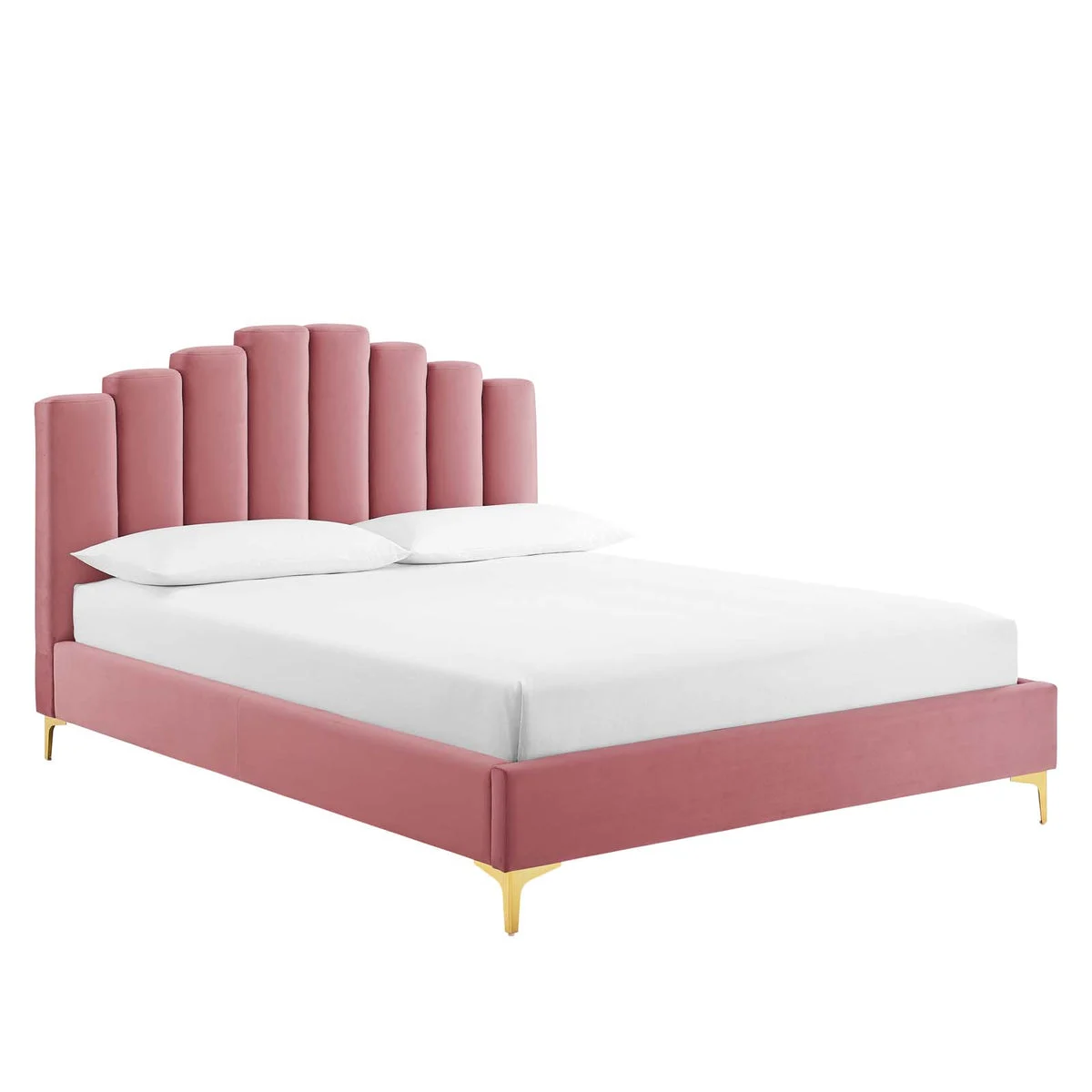 Modway Olivia Queen Performance Velvet Platform Bed