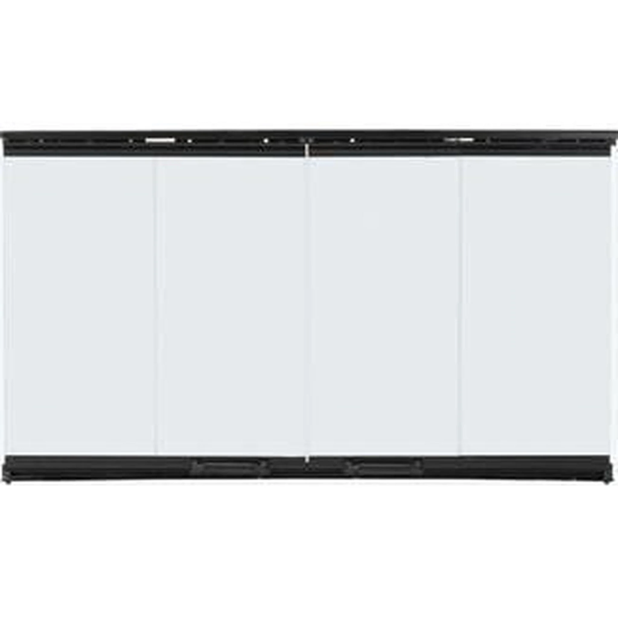 Majestic Original Bi-Fold Glass Doors With Black Trim for Sovereign 36" Wood Burning Fireplace
