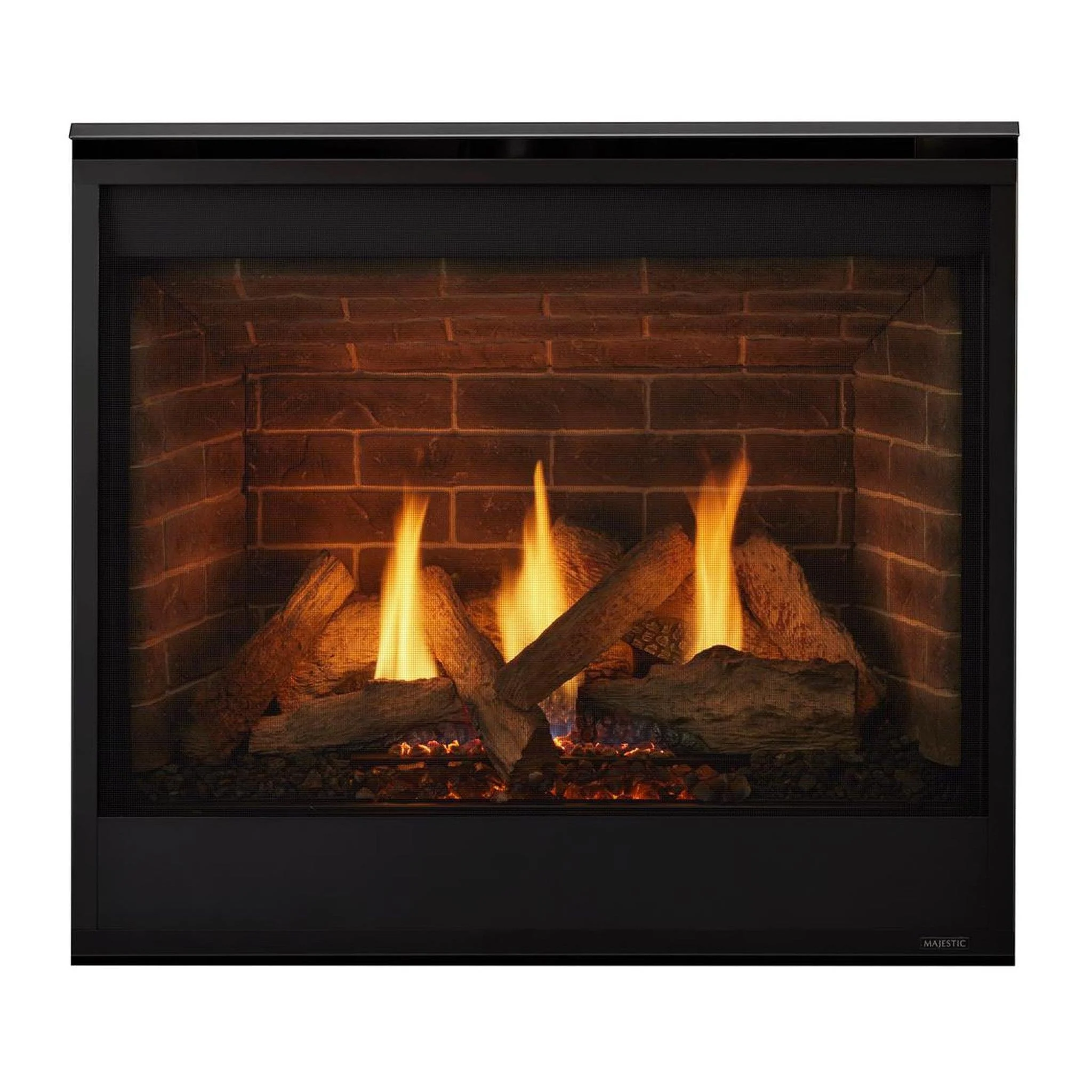 Majestic Quartz 42" Traditional Top/Rear Direct Vent Natural Gas Fireplace With IntelliFire Touch Ignition System