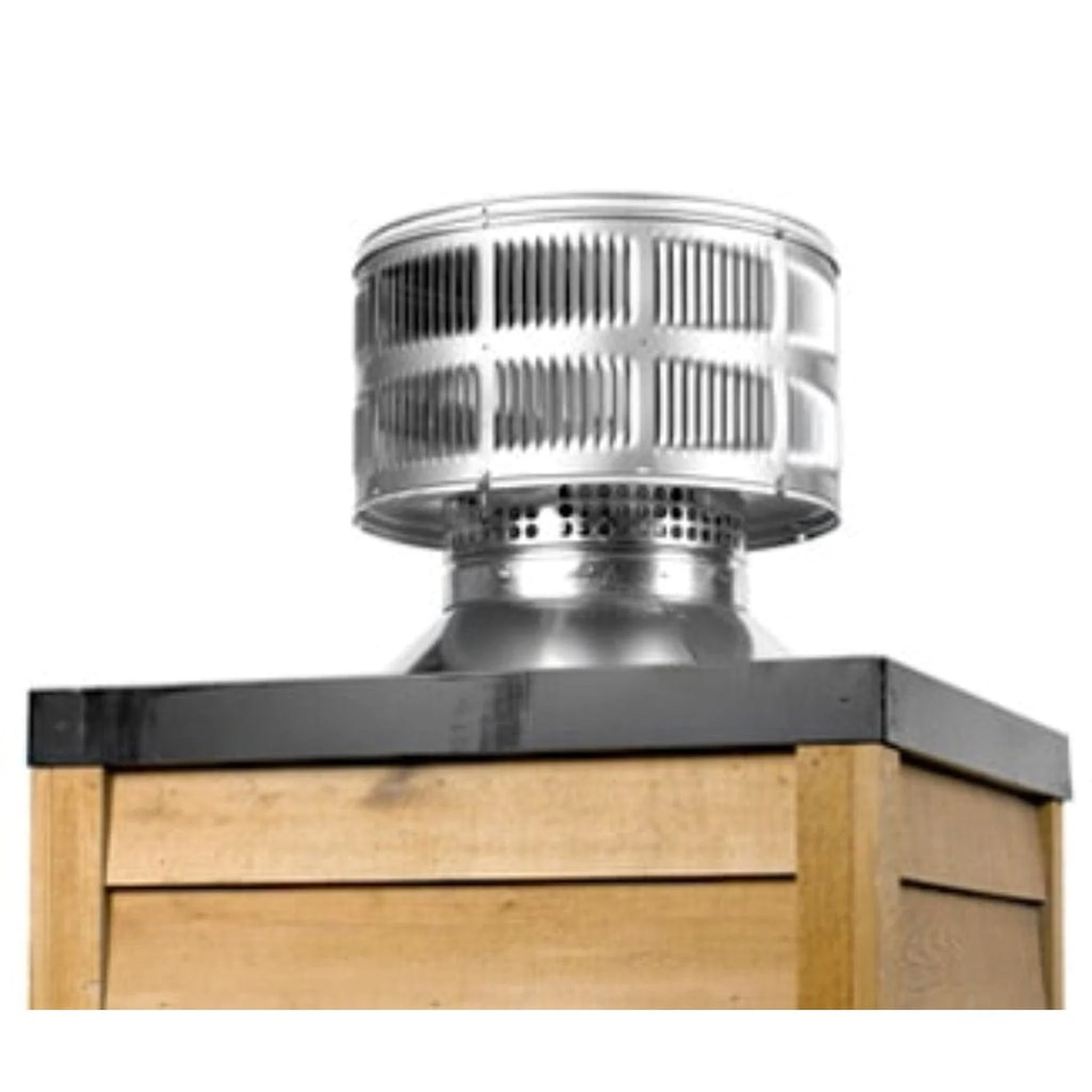 Majestic Round Vertical Venting Wood Telescoping Termination Cap With 34508 Storm Collar for SL1100 Series Pipe