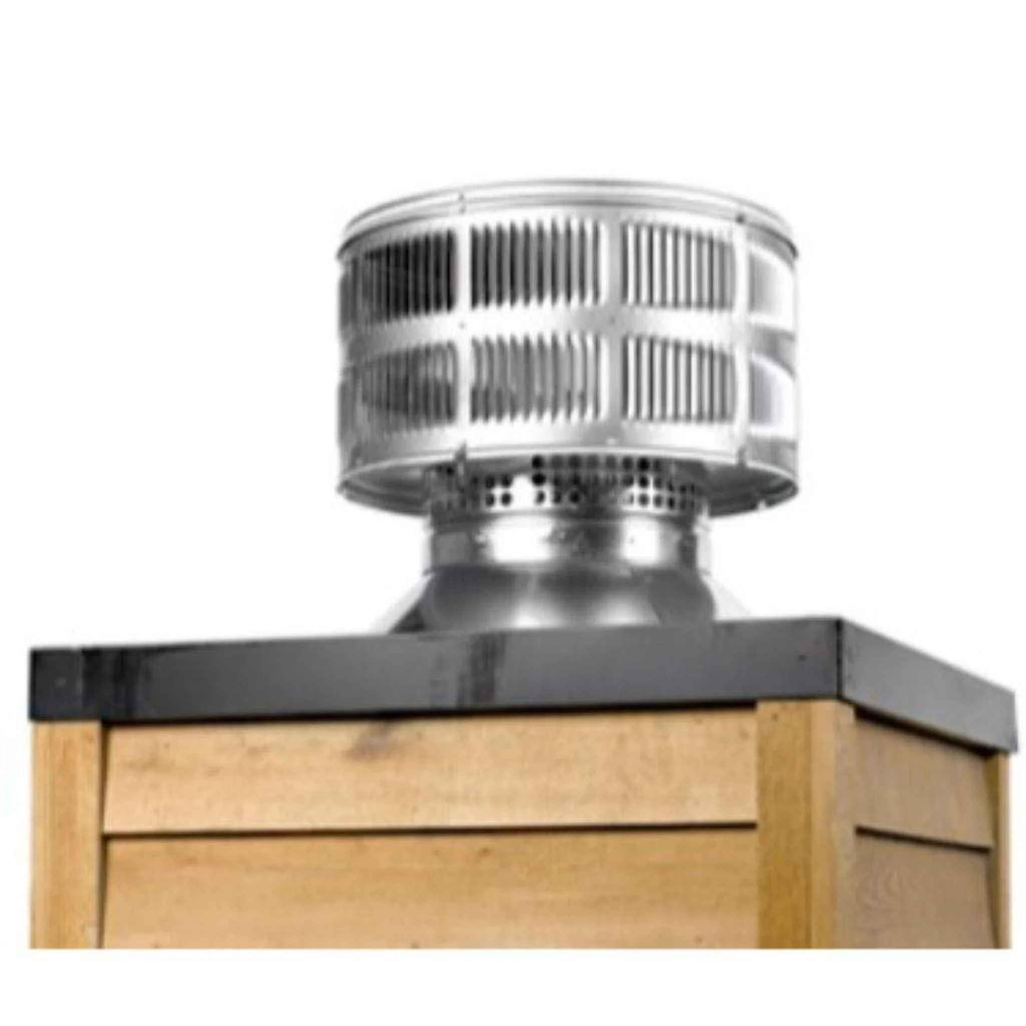 Majestic Round Vertical Venting Wood Telescoping Termination Cap With Storm Collar for SL300 Series Pipe