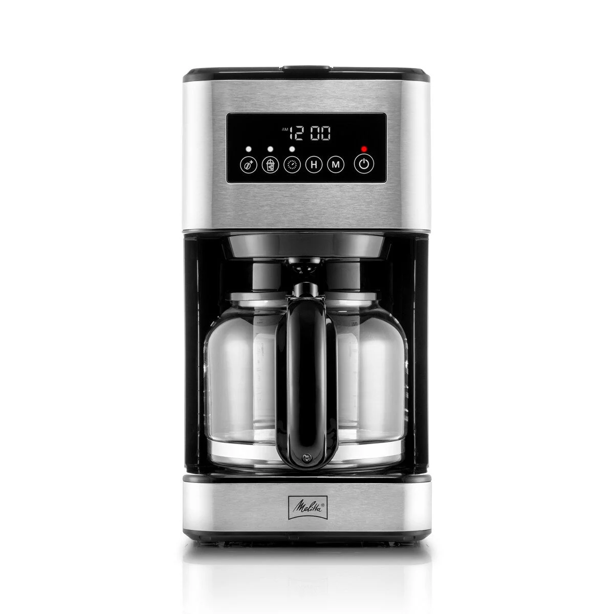 Melitta Aroma Tocco Plus 12-cup Hot and Iced Drip Coffee Maker with Glass Carafe and Touch Control Display