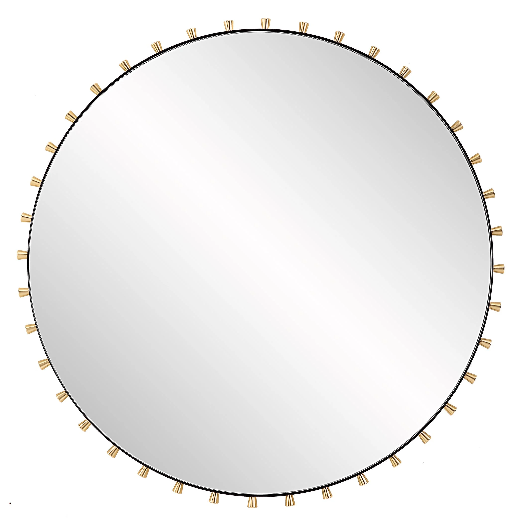 Cosmopolitan Round Mirror // Black & Gold