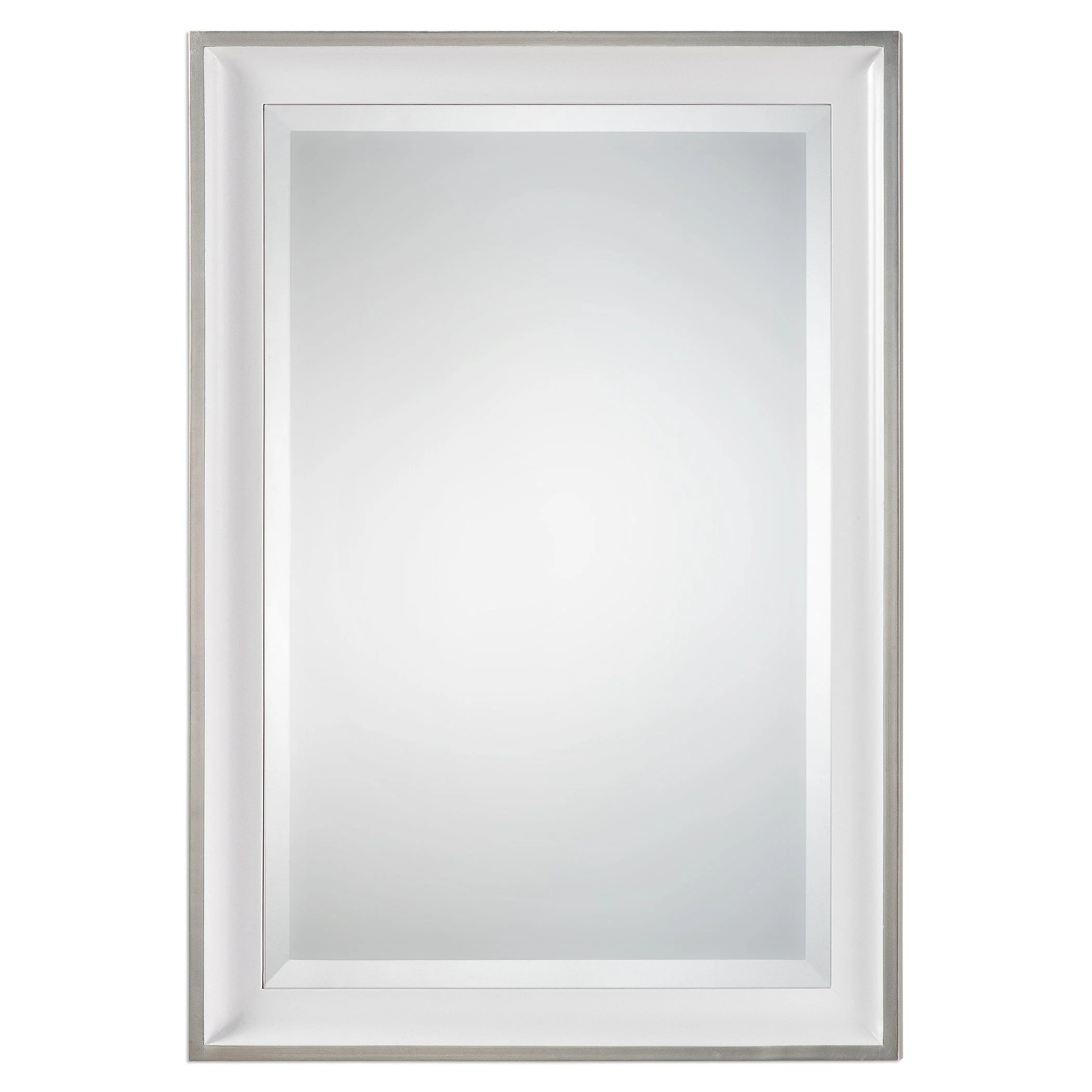 Lahvahn White Silver Mirror