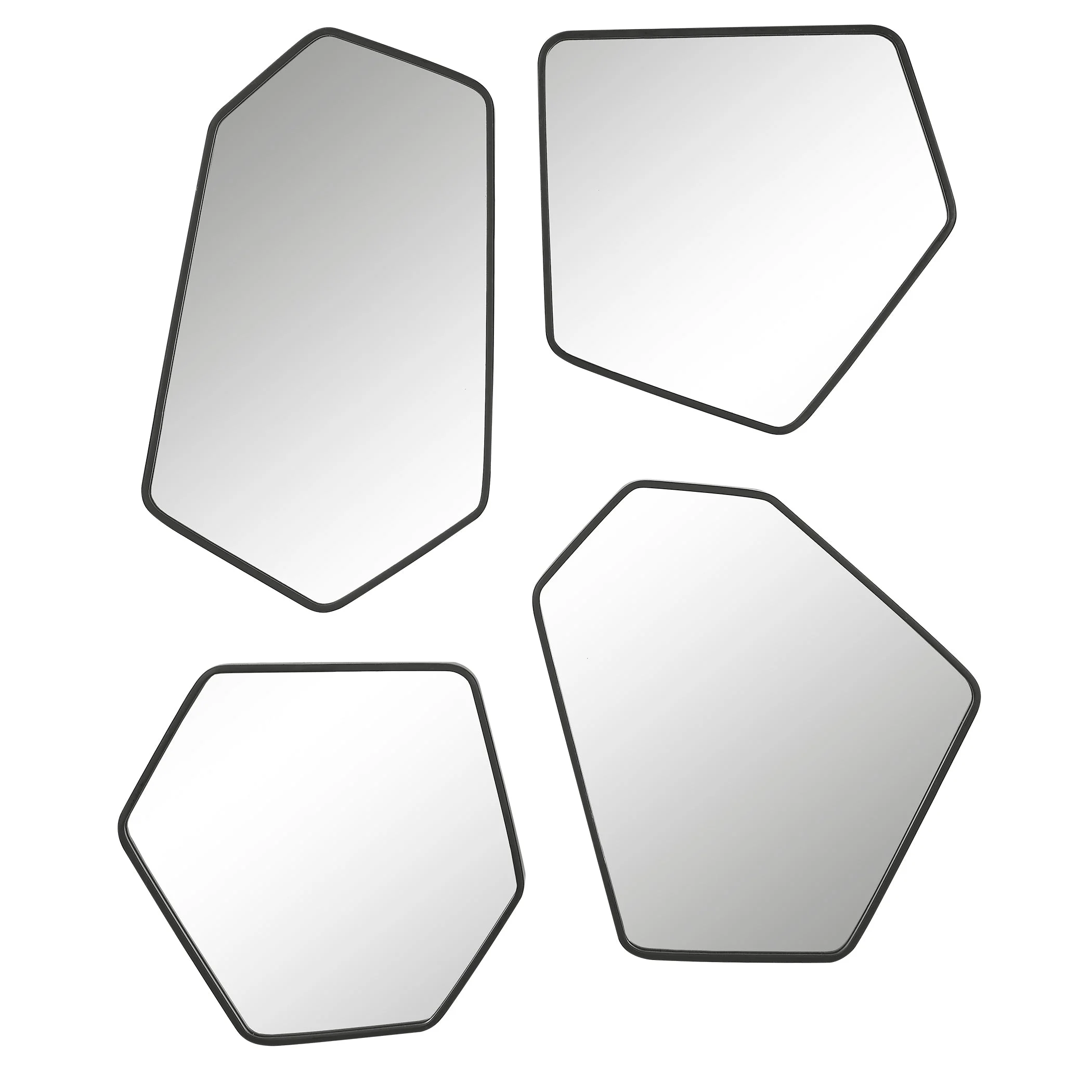 Linneah Black Mirrors // Set of 4