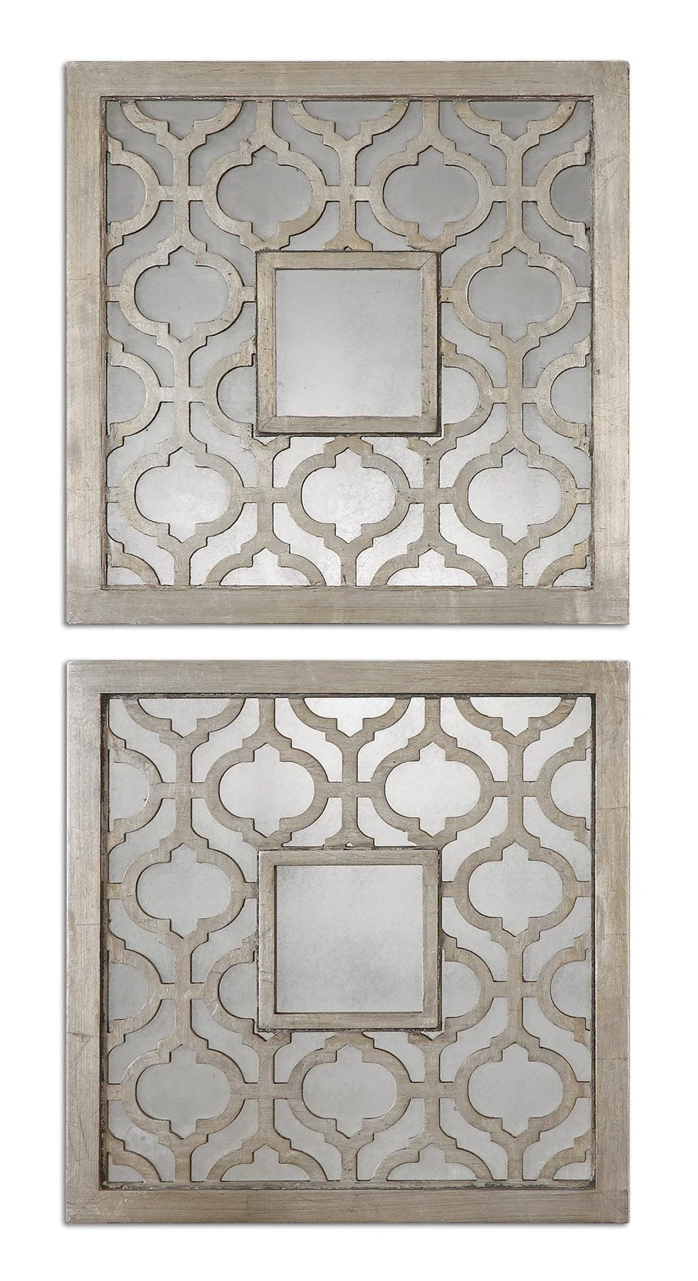 Sorbolo Squares Decorative Mirror // Set of 2
