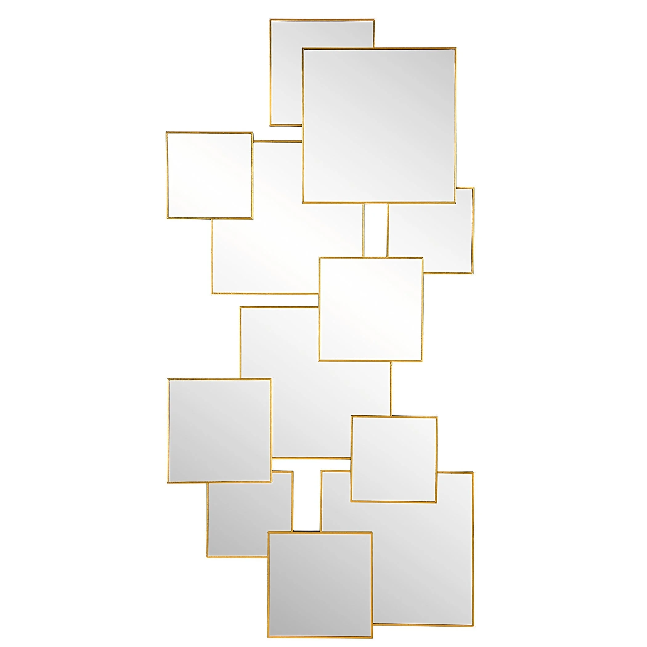 Soren Copper Squares Mirror