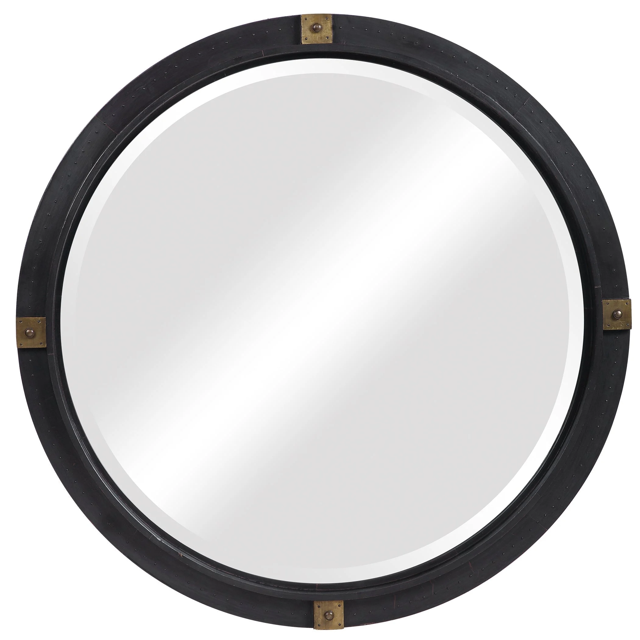 Tull Industrial Round Mirror