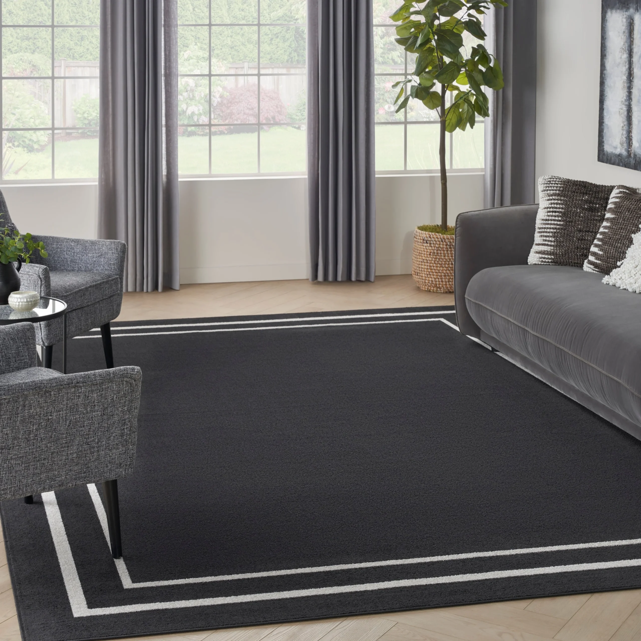 Nourison Essentials Indoor/Outdoor Solid Area Rug