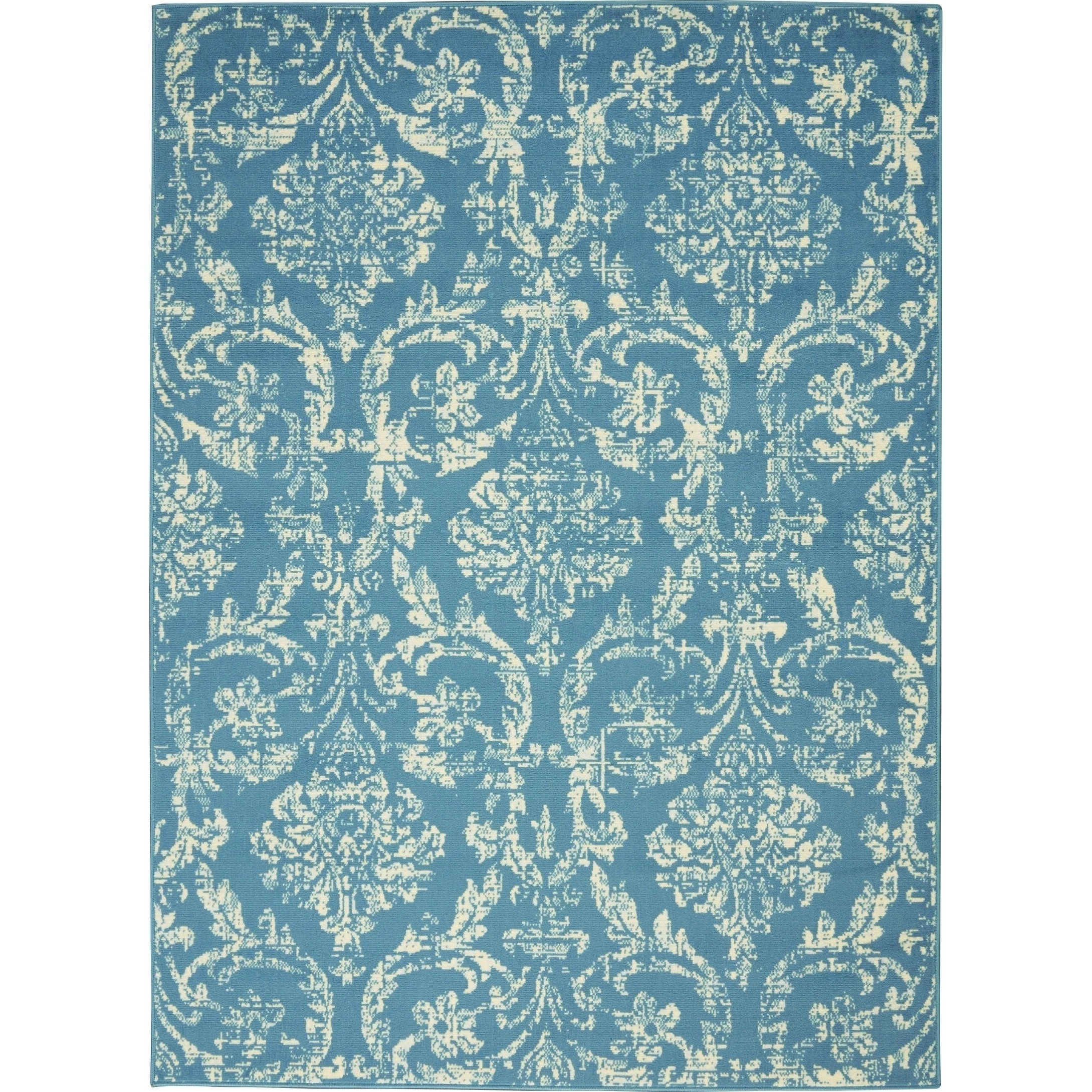 Nourison Jubilant Vintage Farmhouse Damask Area Rug