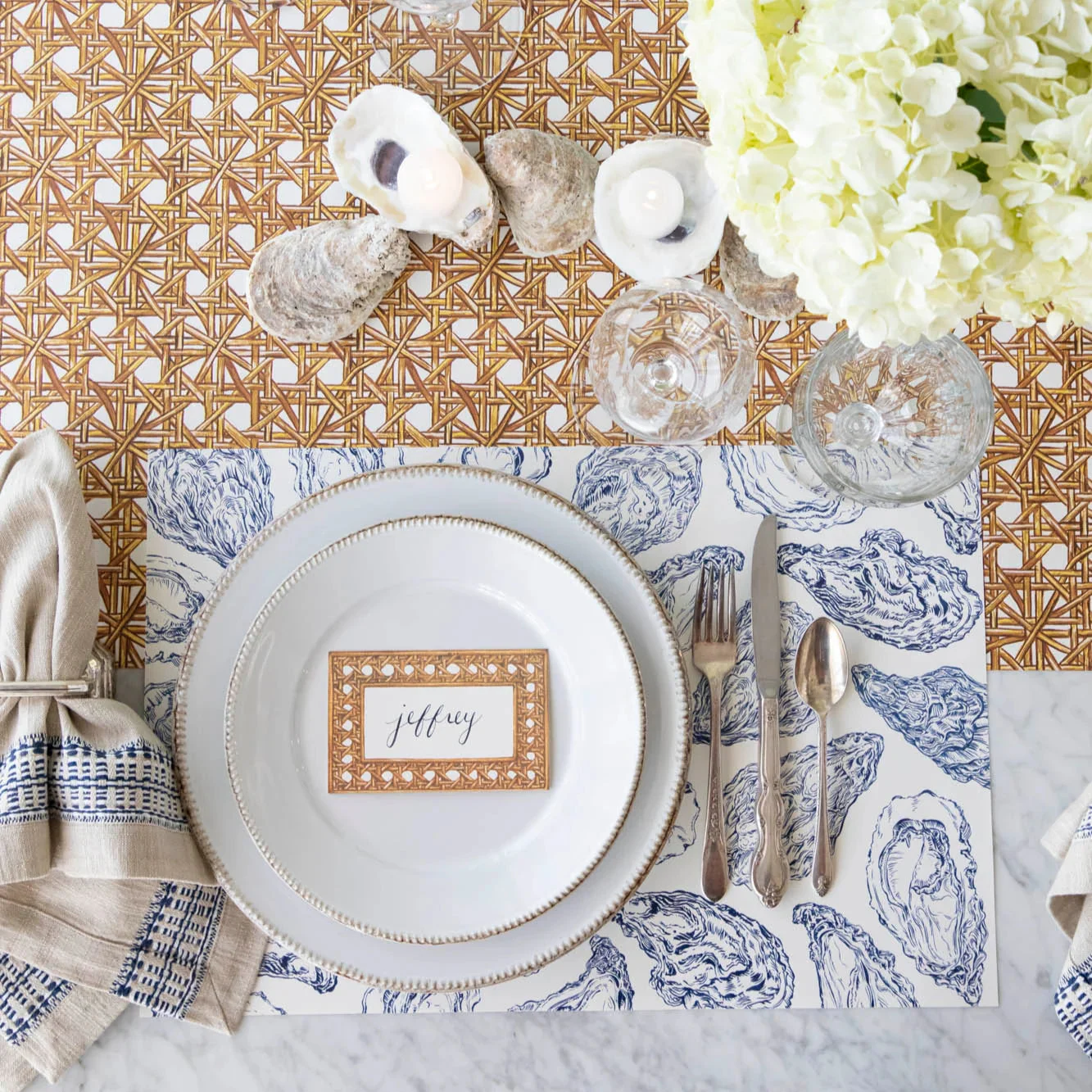 Blue Oyster Reef Placemats