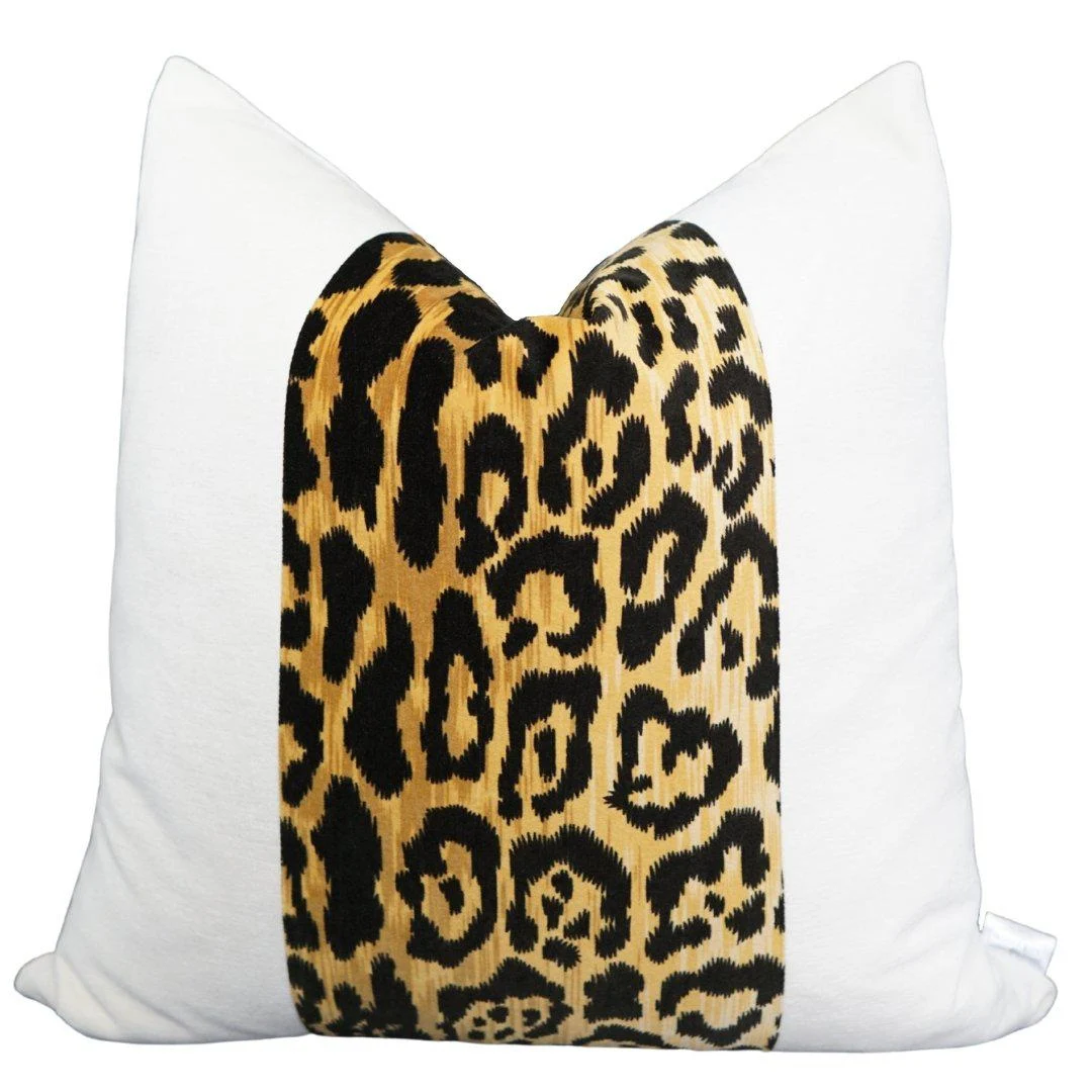 Stripe Leo Square Pillow Cover