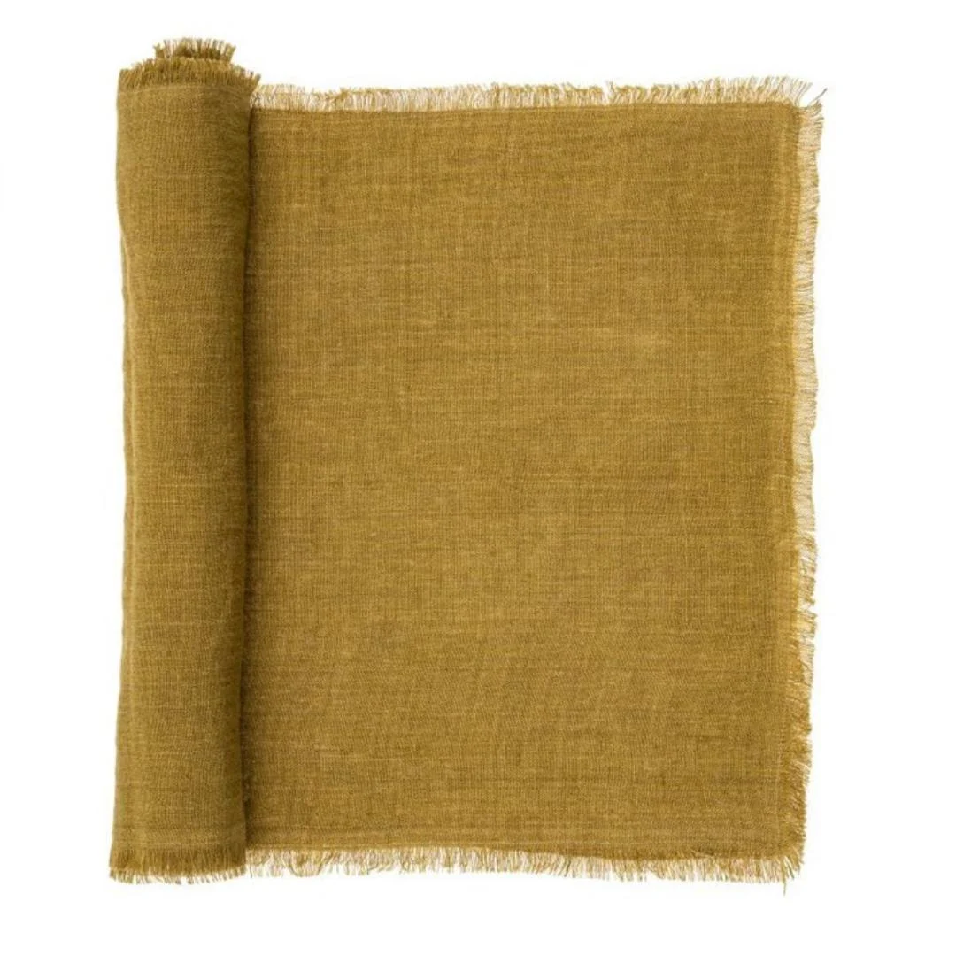 Lina Linen Table Runner // Cumin