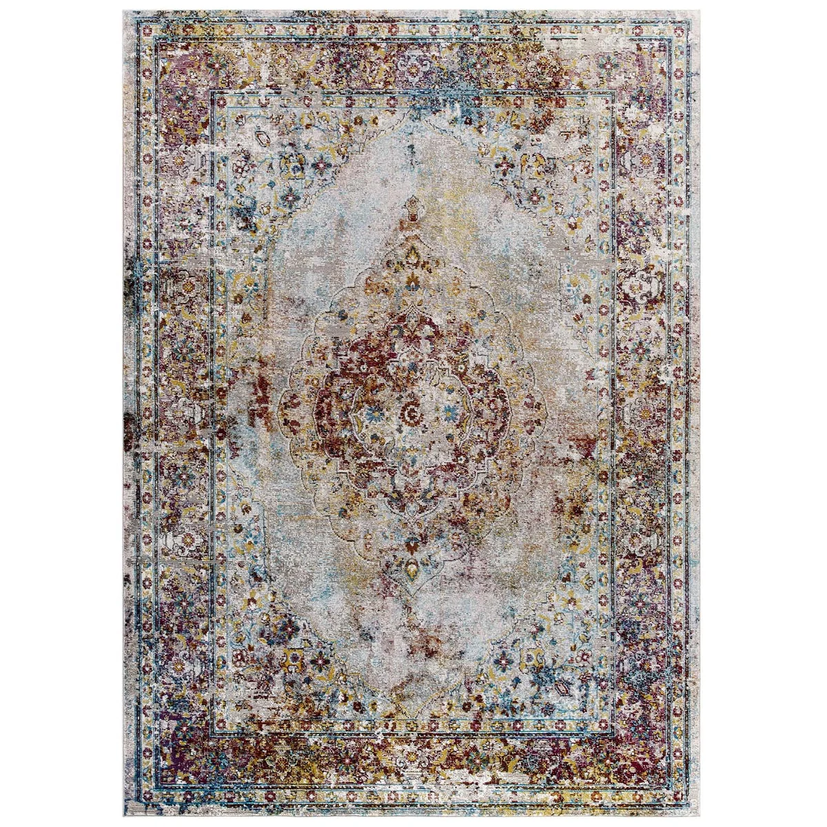 Modway Success Merritt Transitional Floral Persian Medallion Area Rug