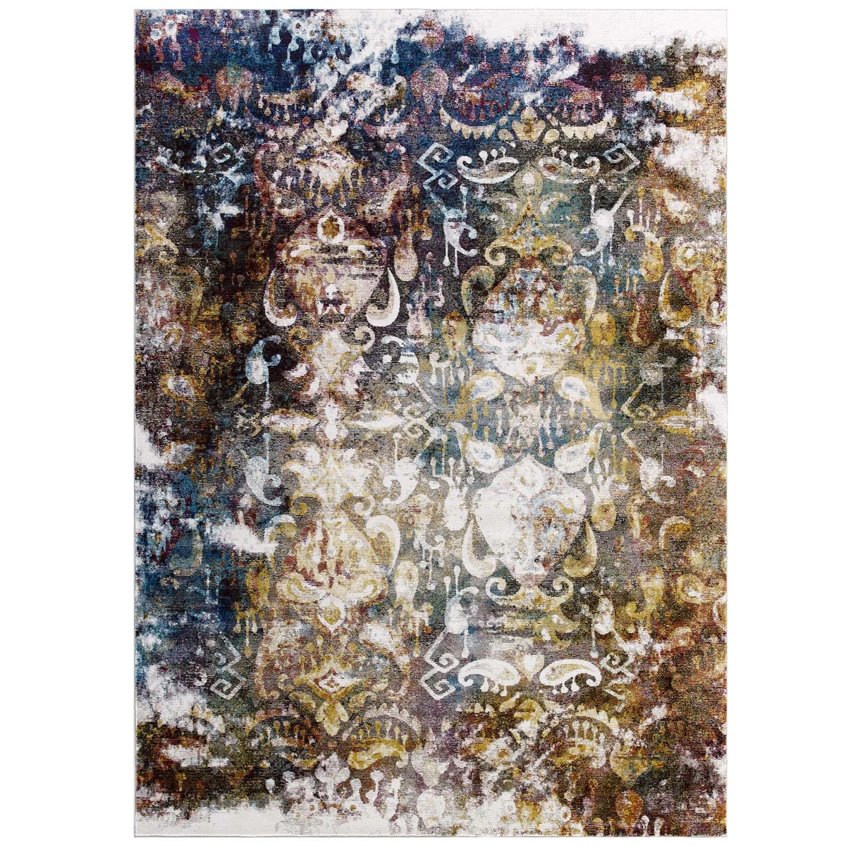 Modway Success Jayla Transitional Vintage Floral Moroccan Trellis Area Rug
