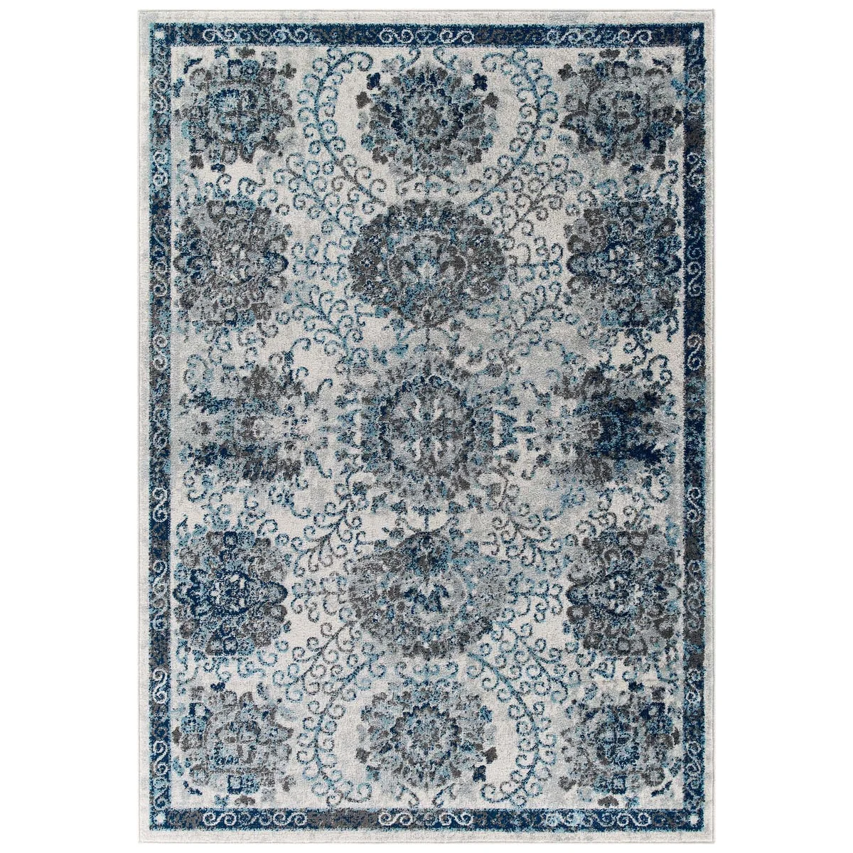 Modway Entourage Kensie Floral Moroccan Trellis Area Rug