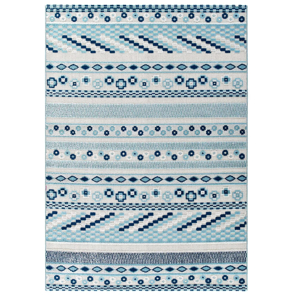Modway Reflect Cadhla Vintage Abstract Geometric Lattice Indoor and Outdoor Area Rug