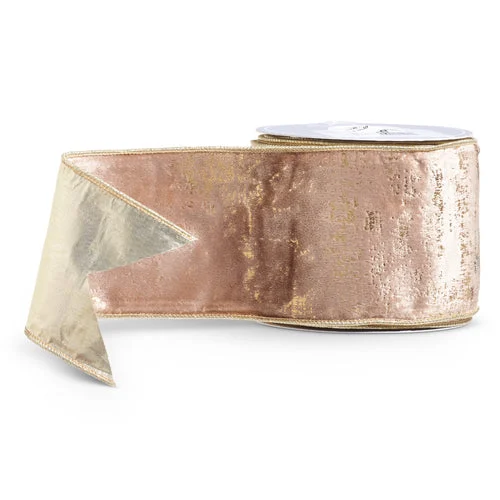 Gold Velvet Ribbon (4" x 10 Yards)