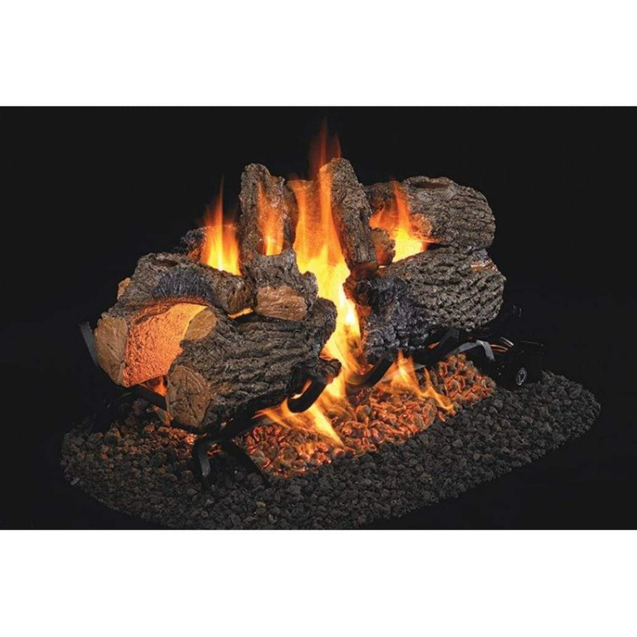 Real Fyre Charred Series 30" Charred Oak See-Thru Vented Gas Logs