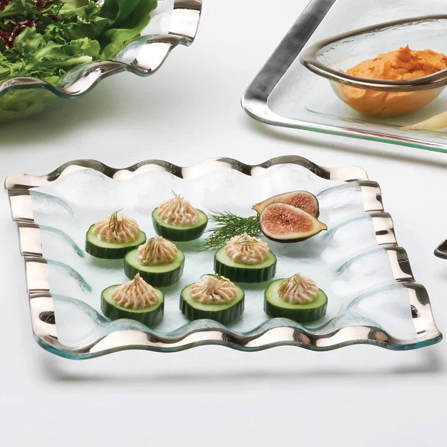 Annieglass Ruffle Square Server