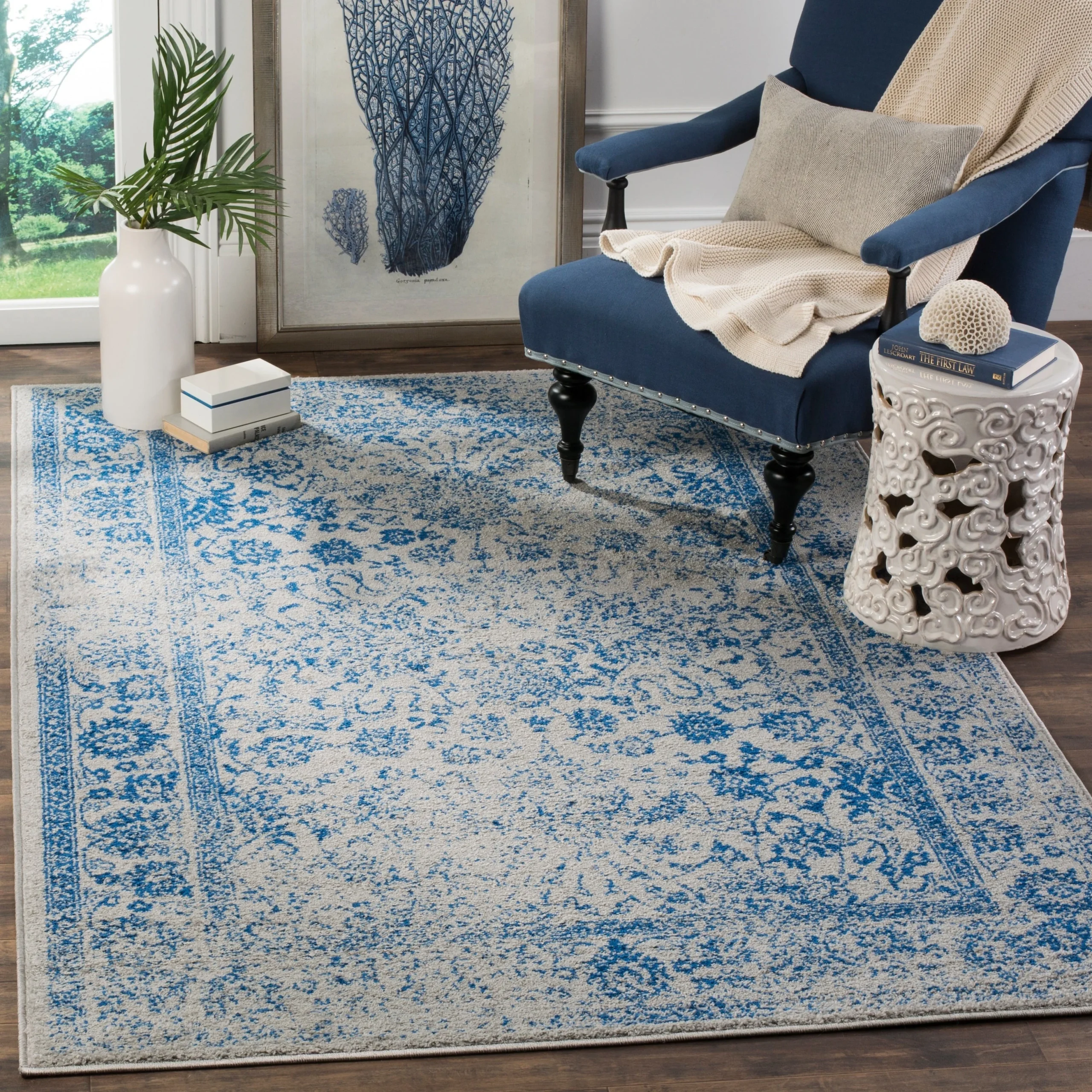 SAFAVIEH Adirondack Riin Rustic Shabby Chic Distressed Rug.