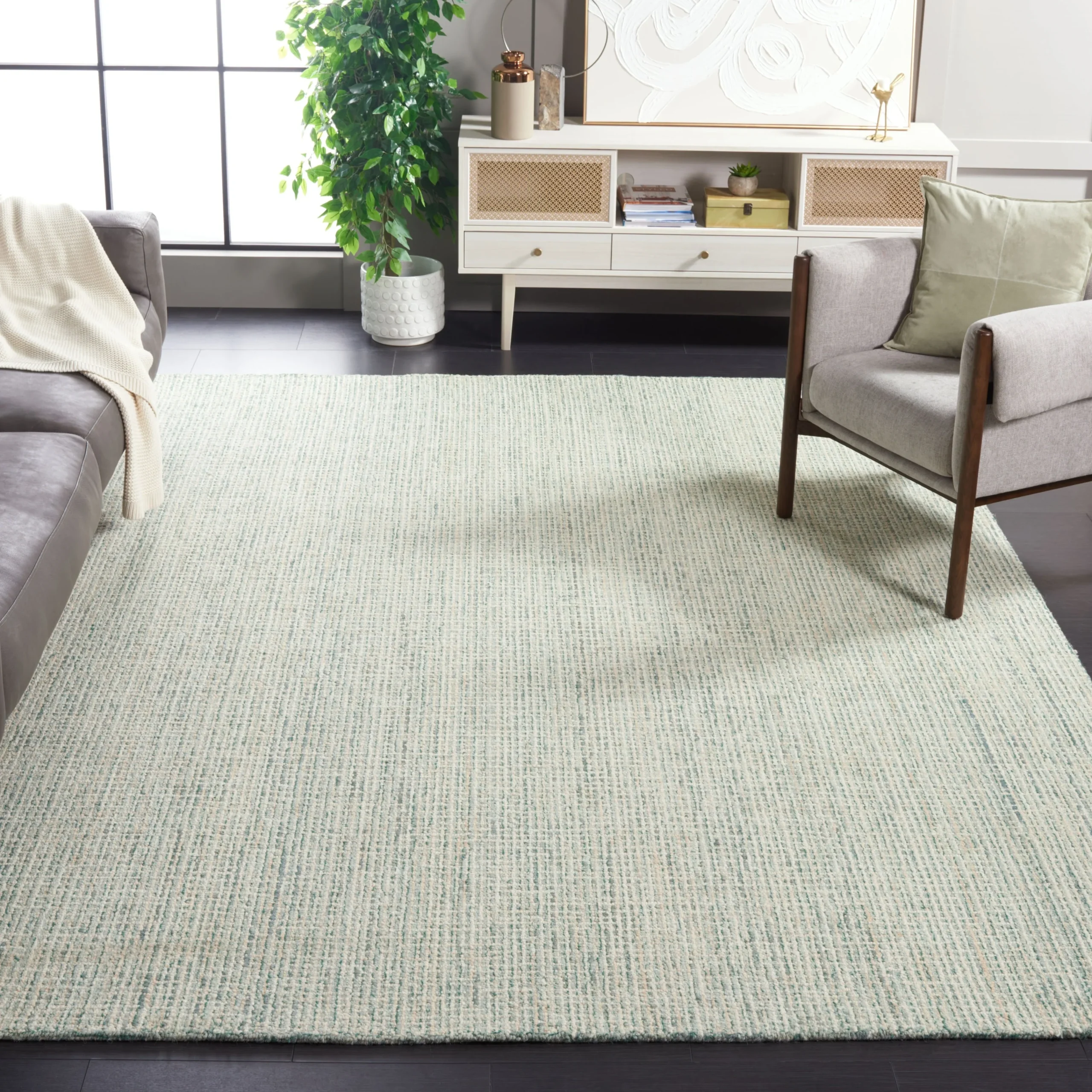 SAFAVIEH Handmade Abstract Katija Modern Wool Rug