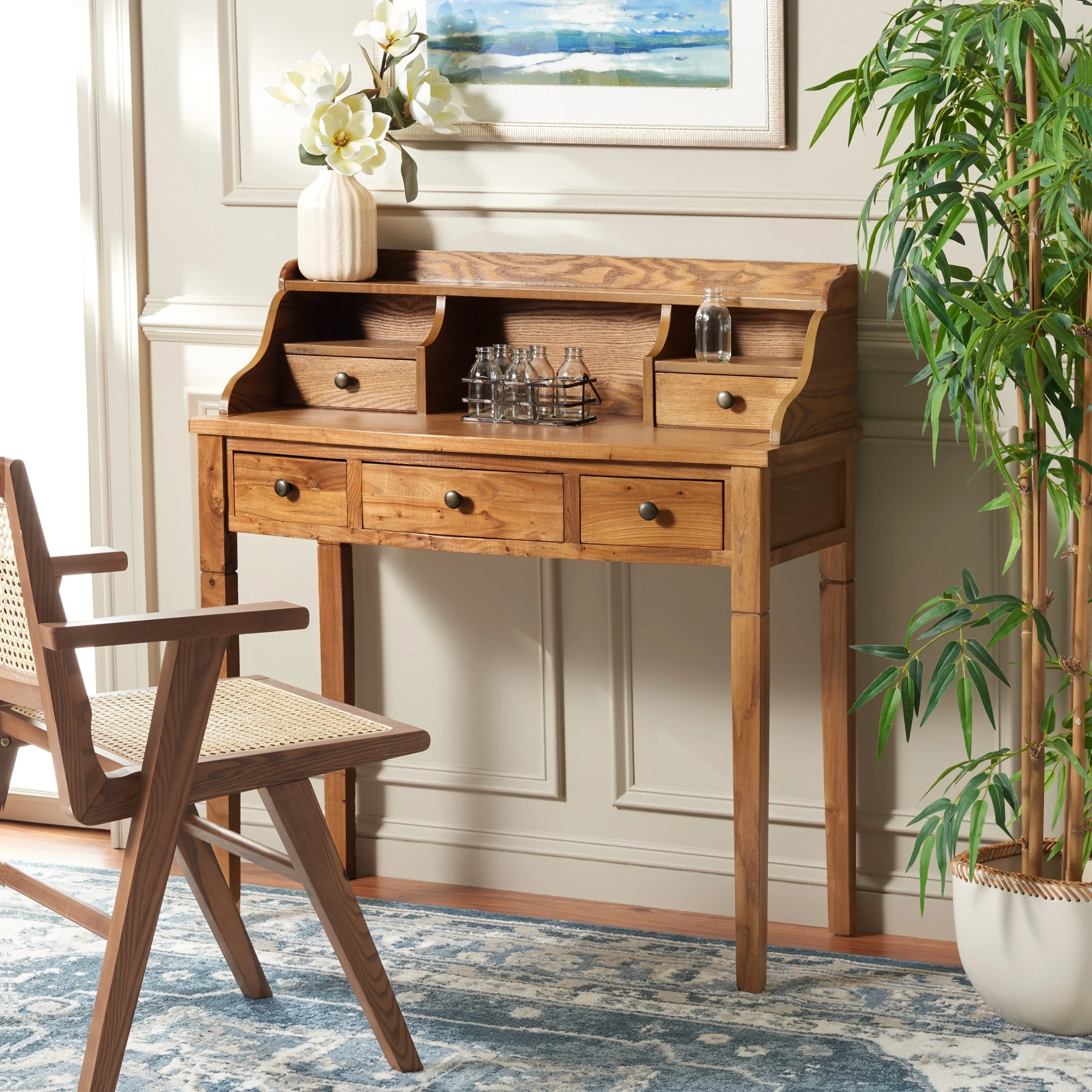 SAFAVIEH Leana 5-Drawer Work Office Writing Desk