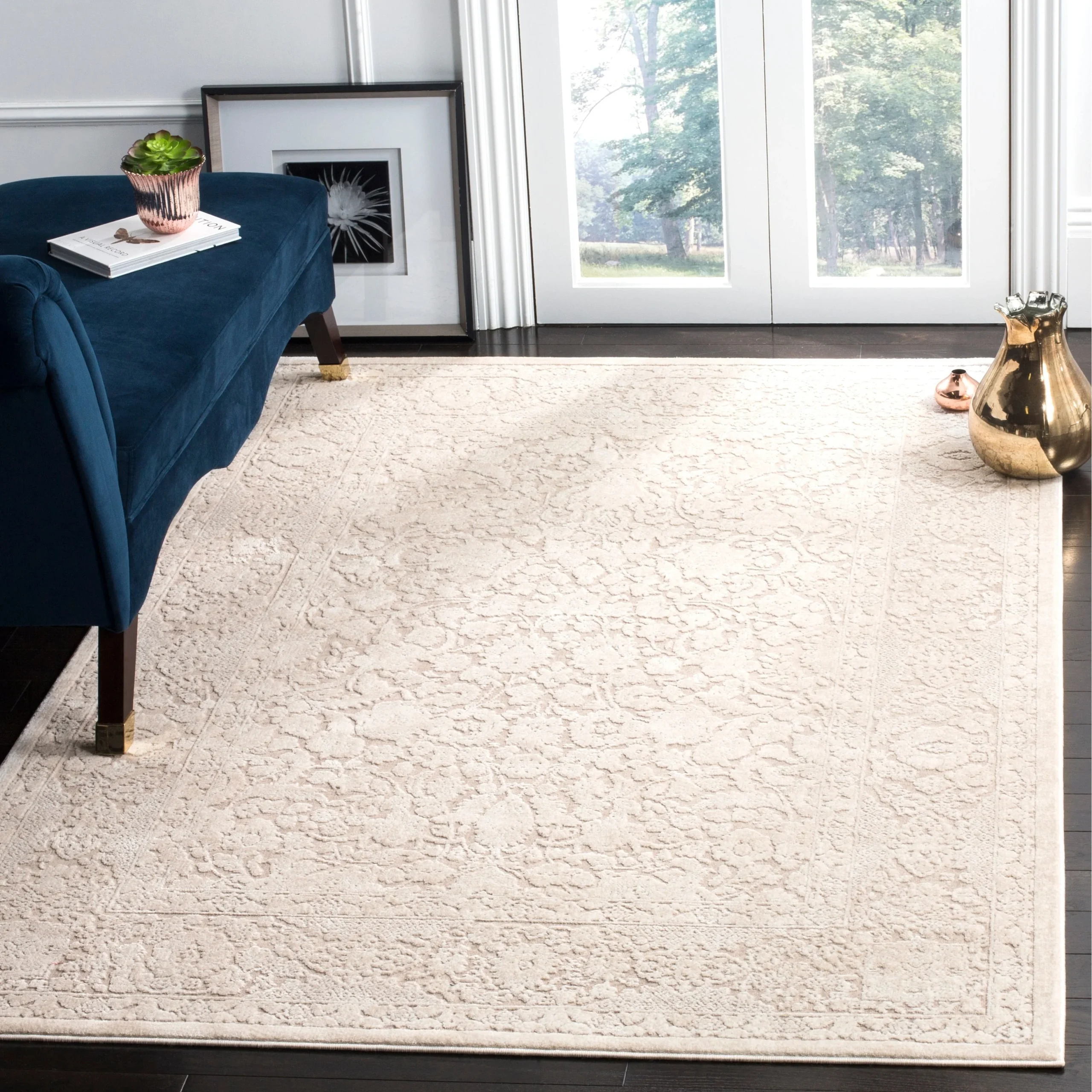 SAFAVIEH Reflection Eulah Modern Oriental Polyester Rug