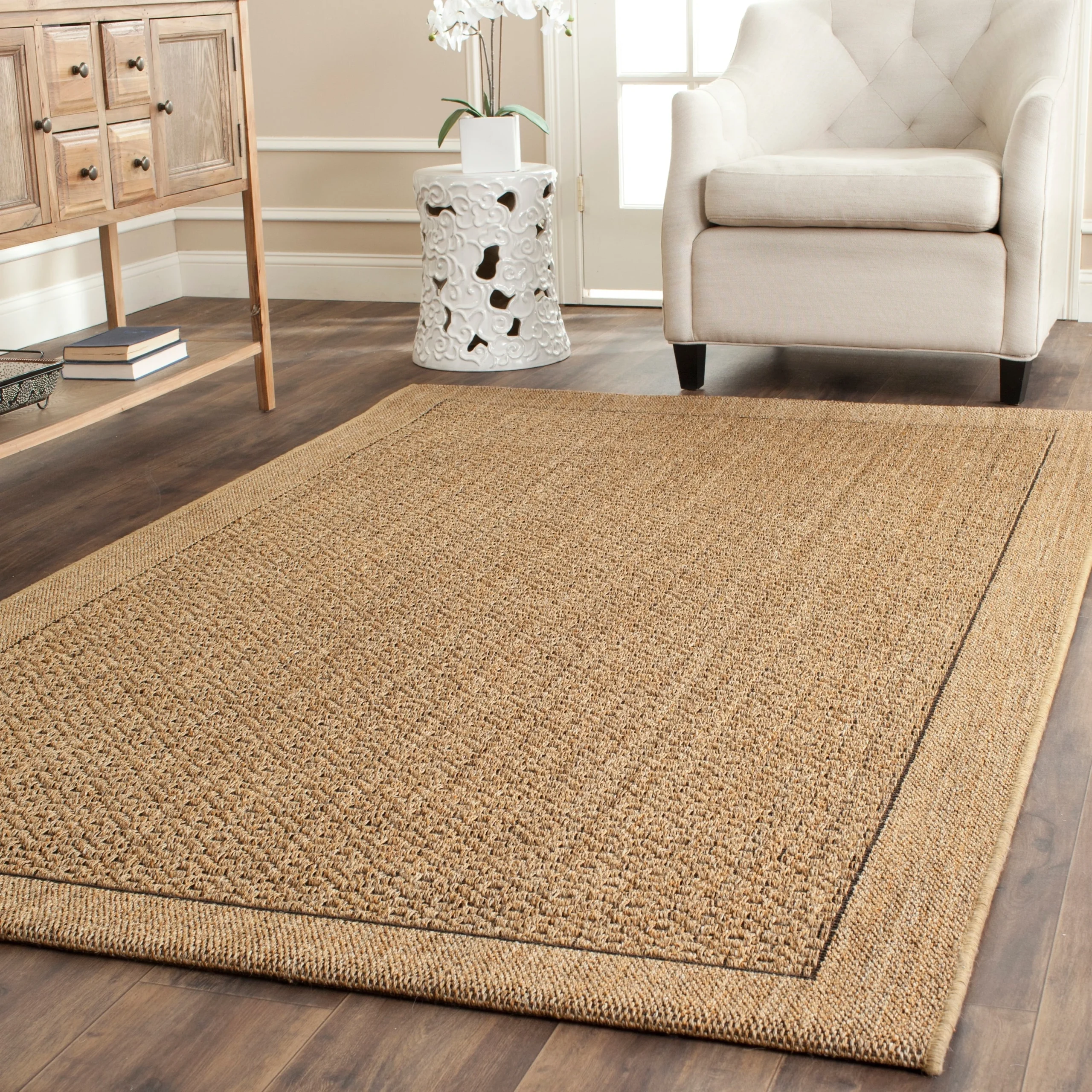 SAFAVIEH, Palm Beach Clevie Modern Sisal Rug