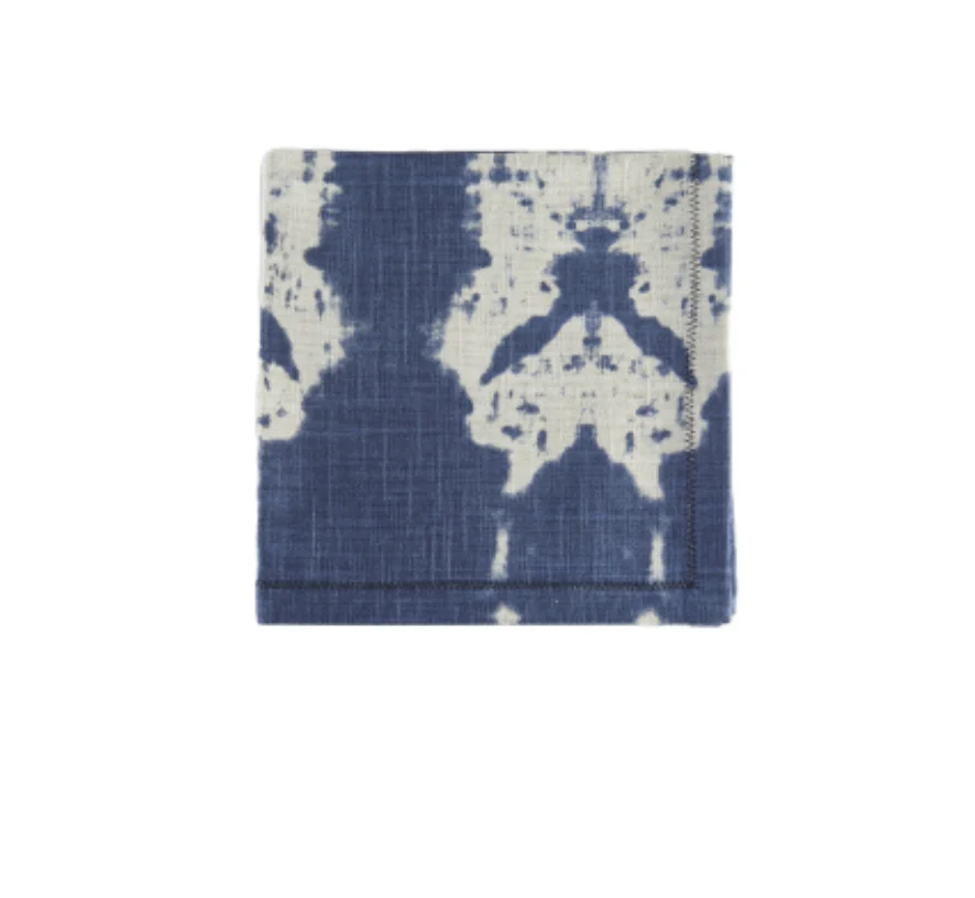 Blue Watercolor Cotton Napkin