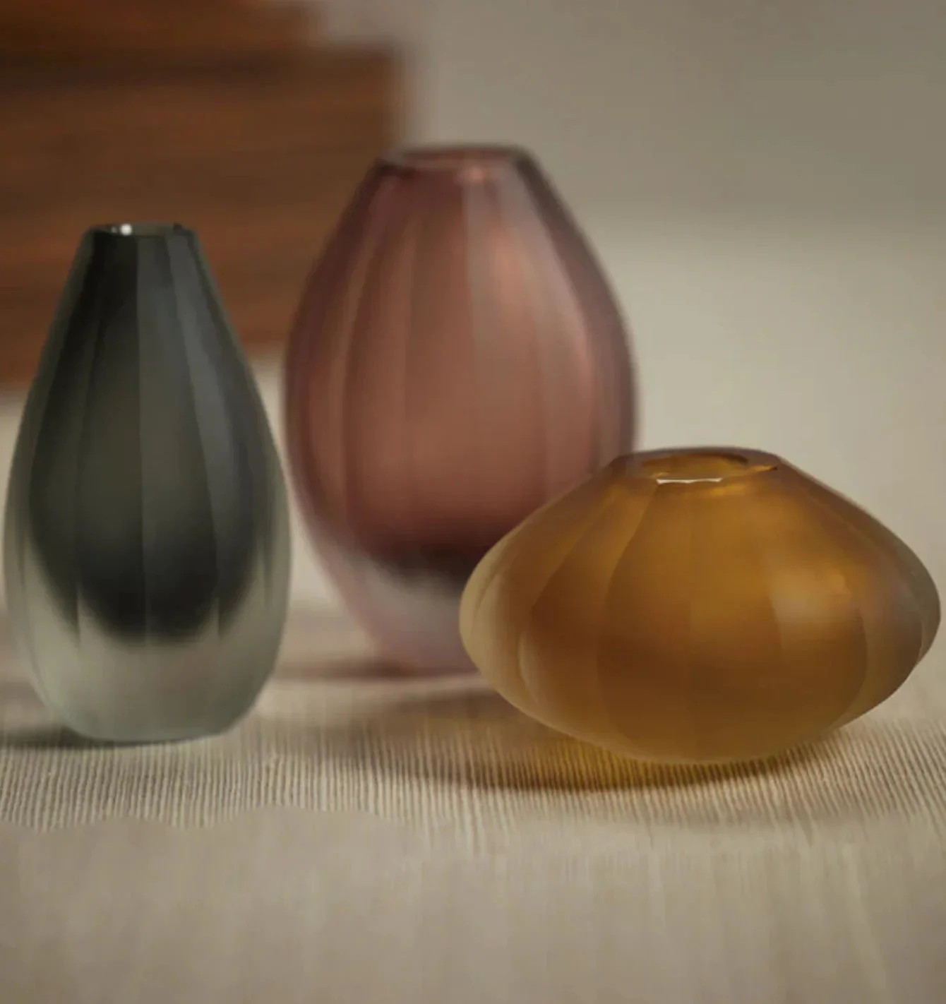 Milano Cut & Frosted Vase