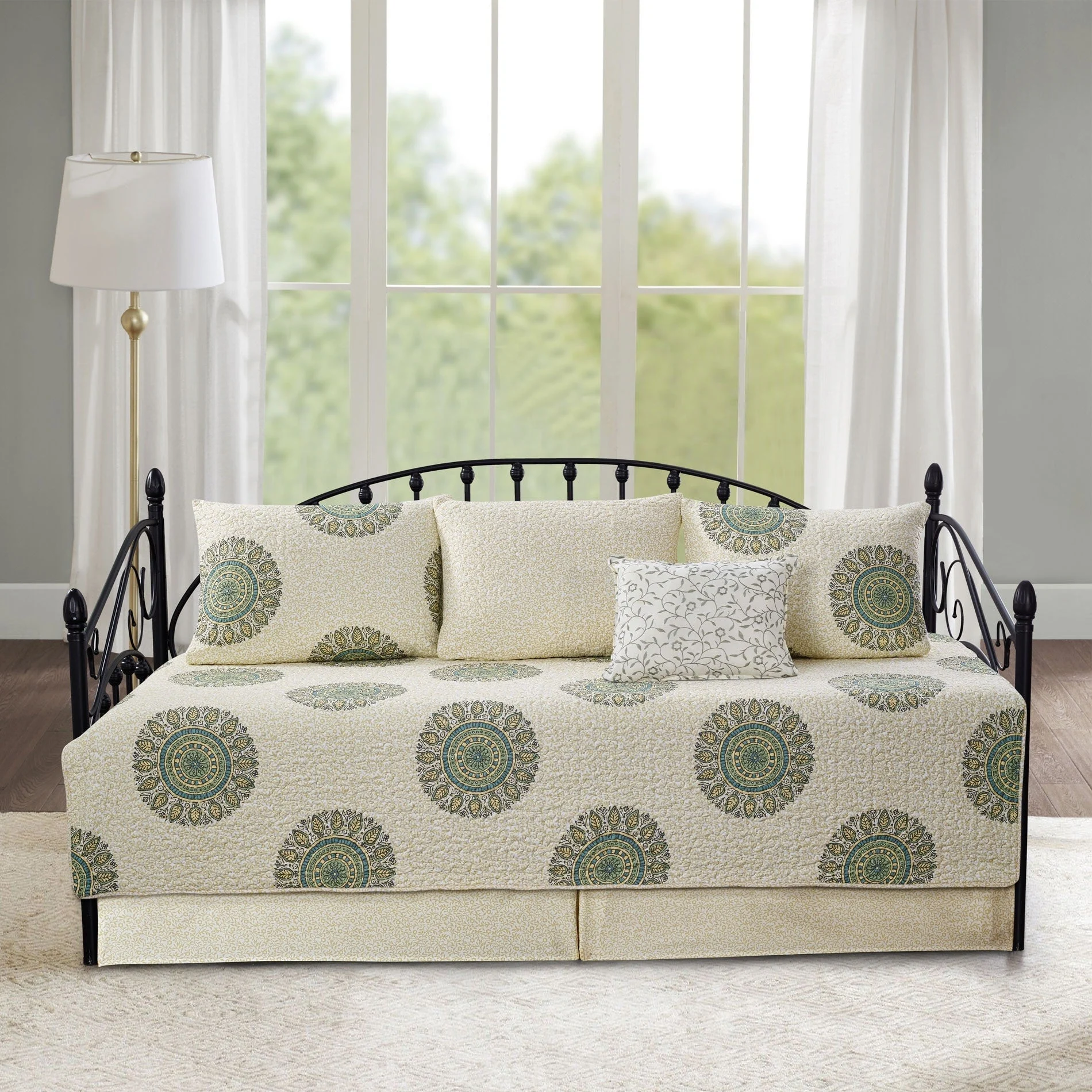 Serenta 6 Piece Cotton Blend Daybed Bedspread Coverlet Set - 75 x 39