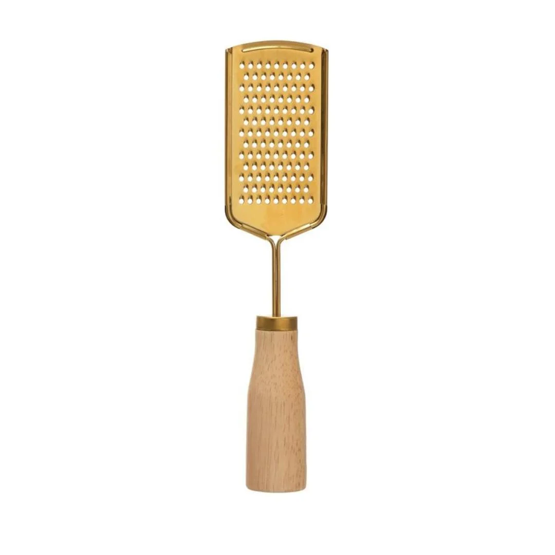 Golden Grater with Wood Handle