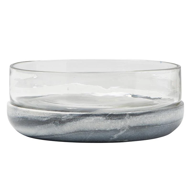 Grey Marble & Glass Bowl Chiller