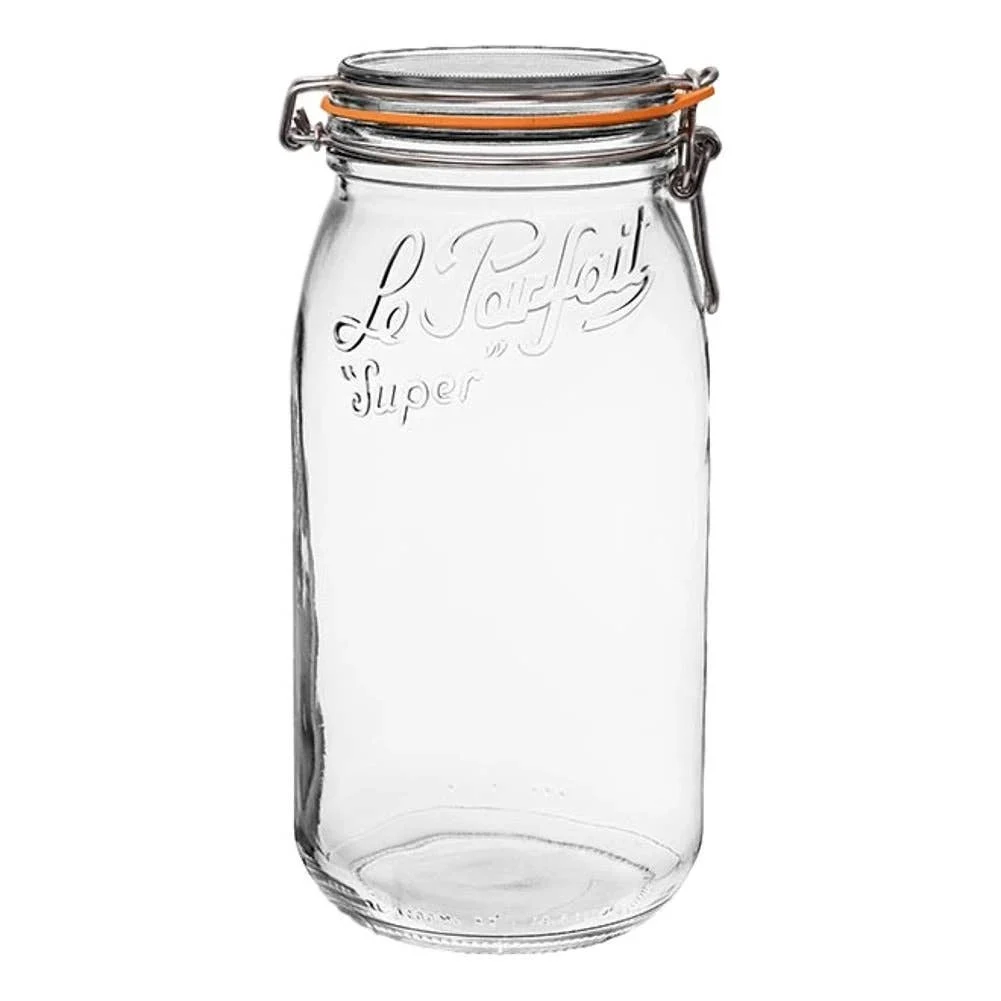Le Parfait Rounded French Glass Storage Jar // 3L