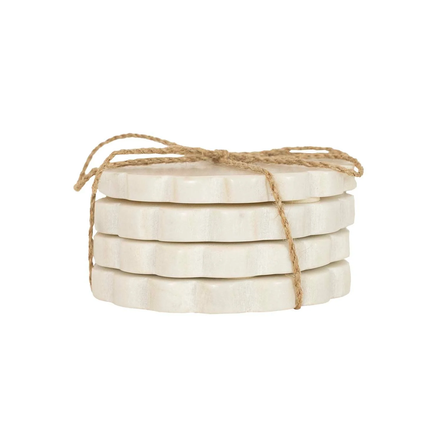 Scalloped Edge Coaster // Set of 4