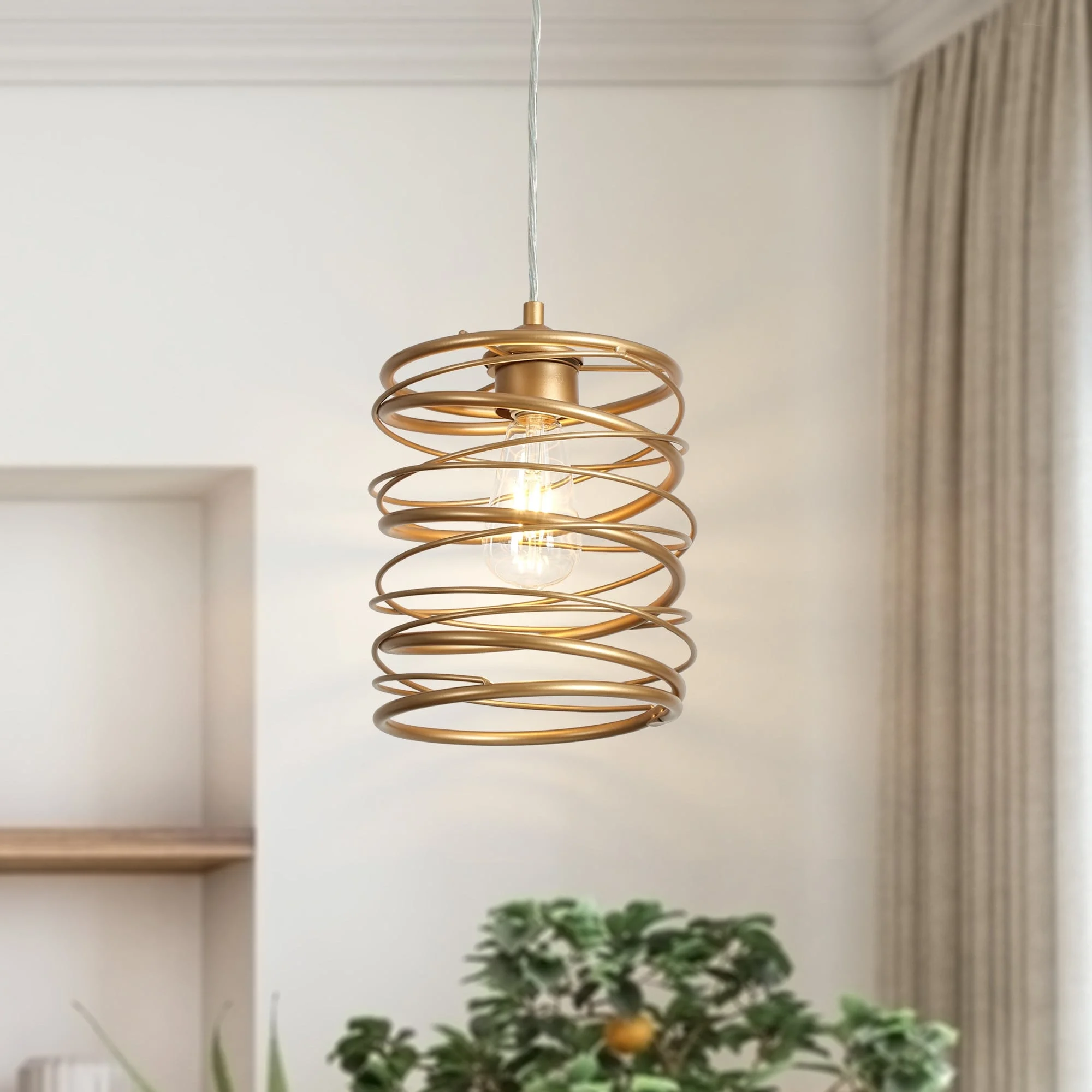 The Gray Barn Farmhouse 1-Light Pendant Light for the Kitchen Island Dining Room