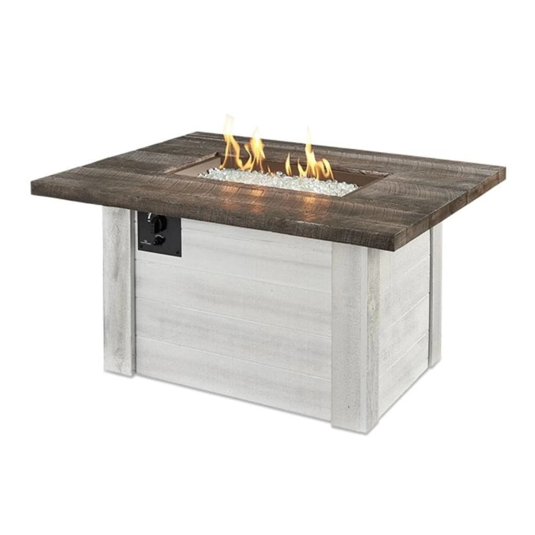 The Outdoor GreatRoom Company Alcott 48" Rectangular Gas Fire Pit Table