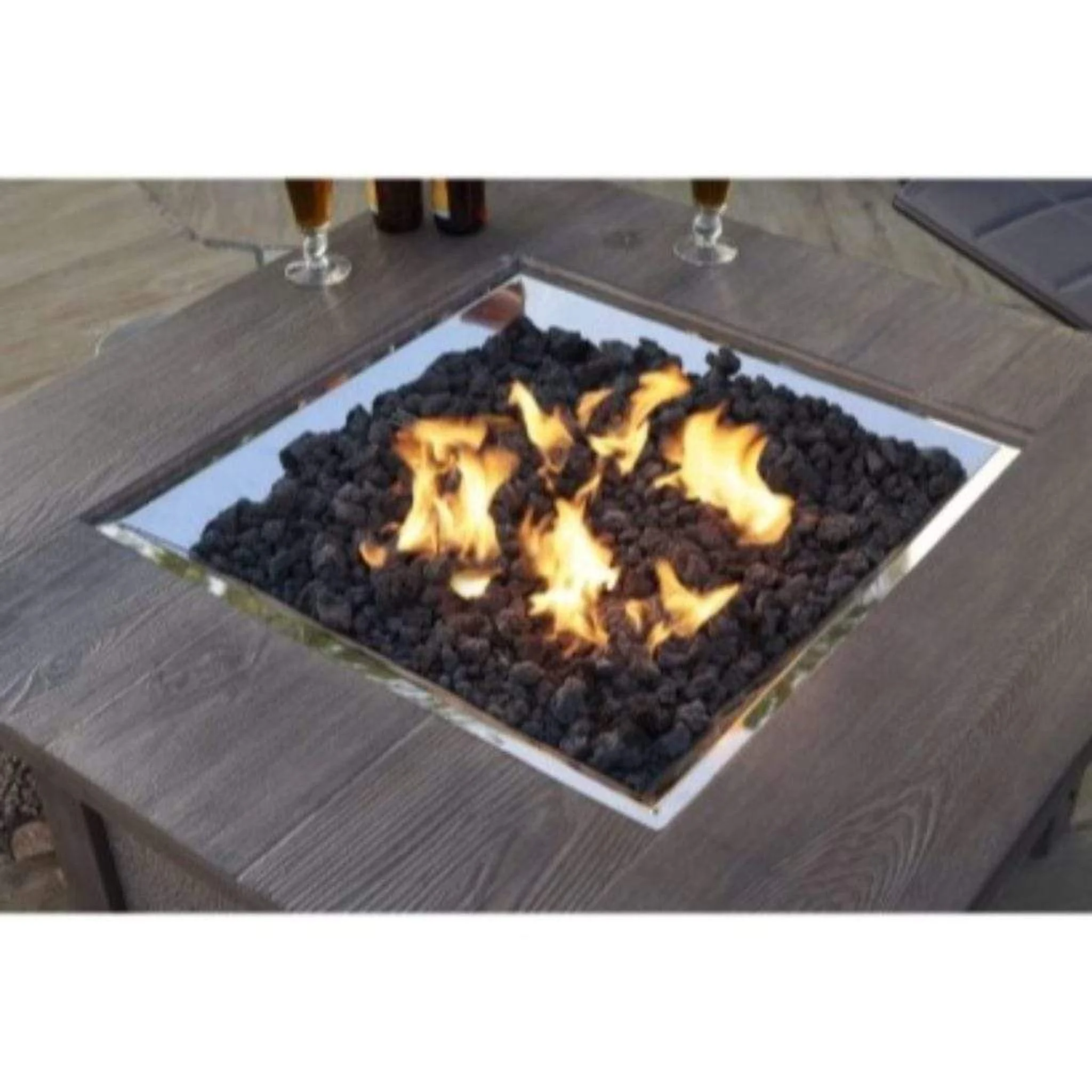 The Outdoor GreatRoom Company Black Lava Rock - 40 lb kit