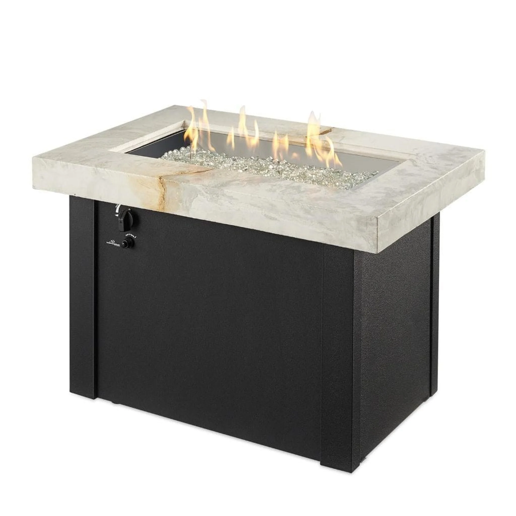 The Outdoor GreatRoom Company Providence 32" Rectangular Supercast Fire Table