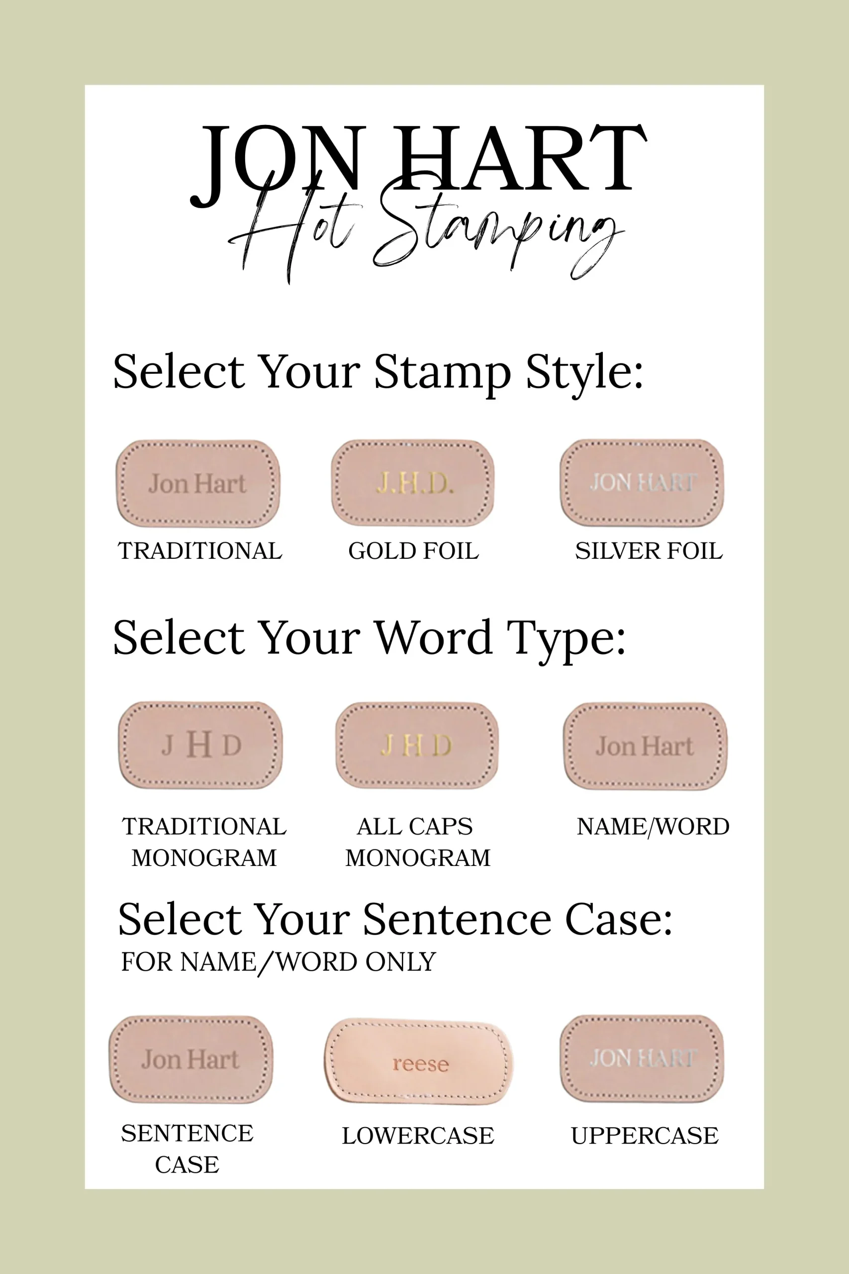 Jon Hart Hot Stamp