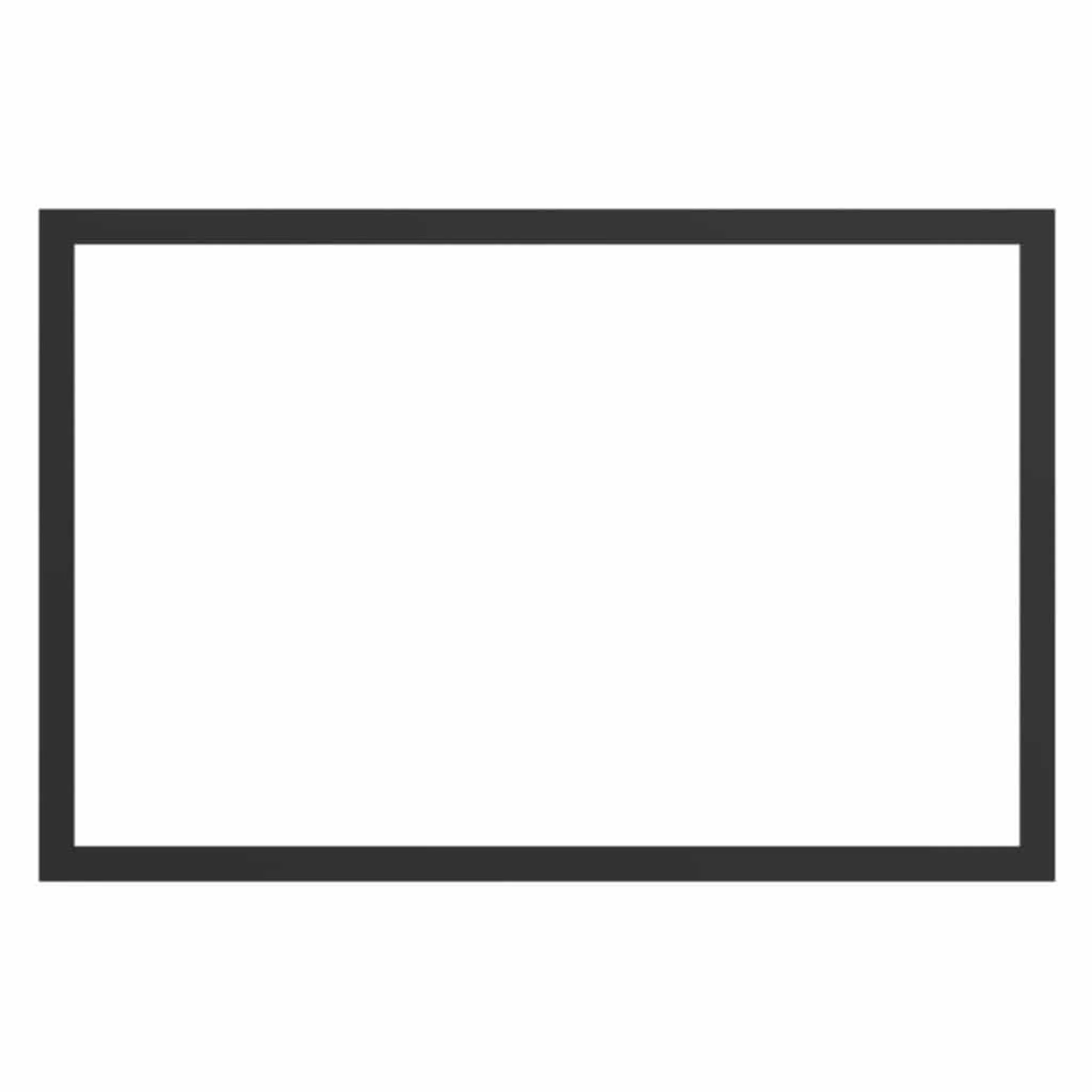 Valcourt Metallic Black Finishing Trim for Mundo II Wood Fireplace